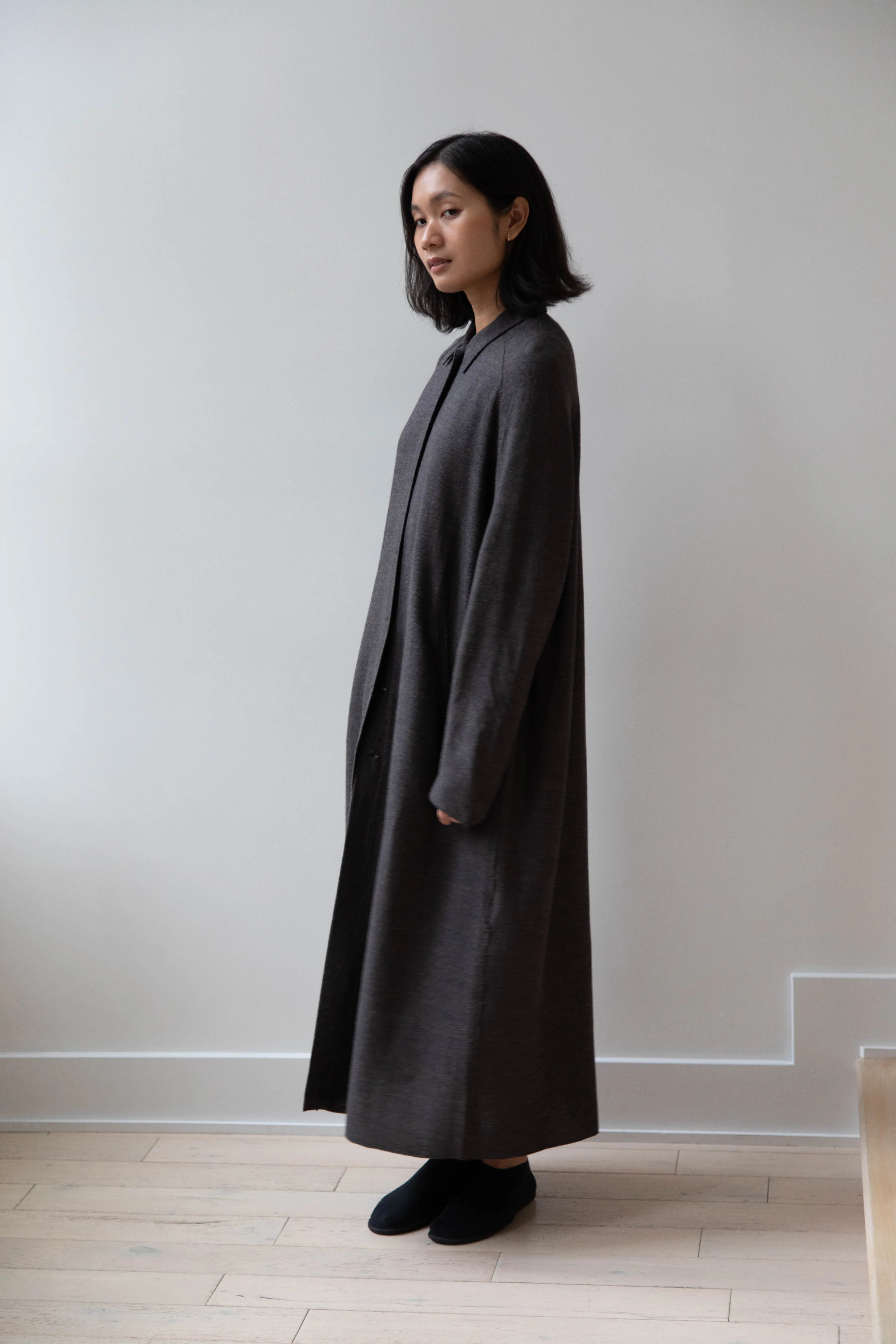 Boboutic | Robe Manteau in Black Brown