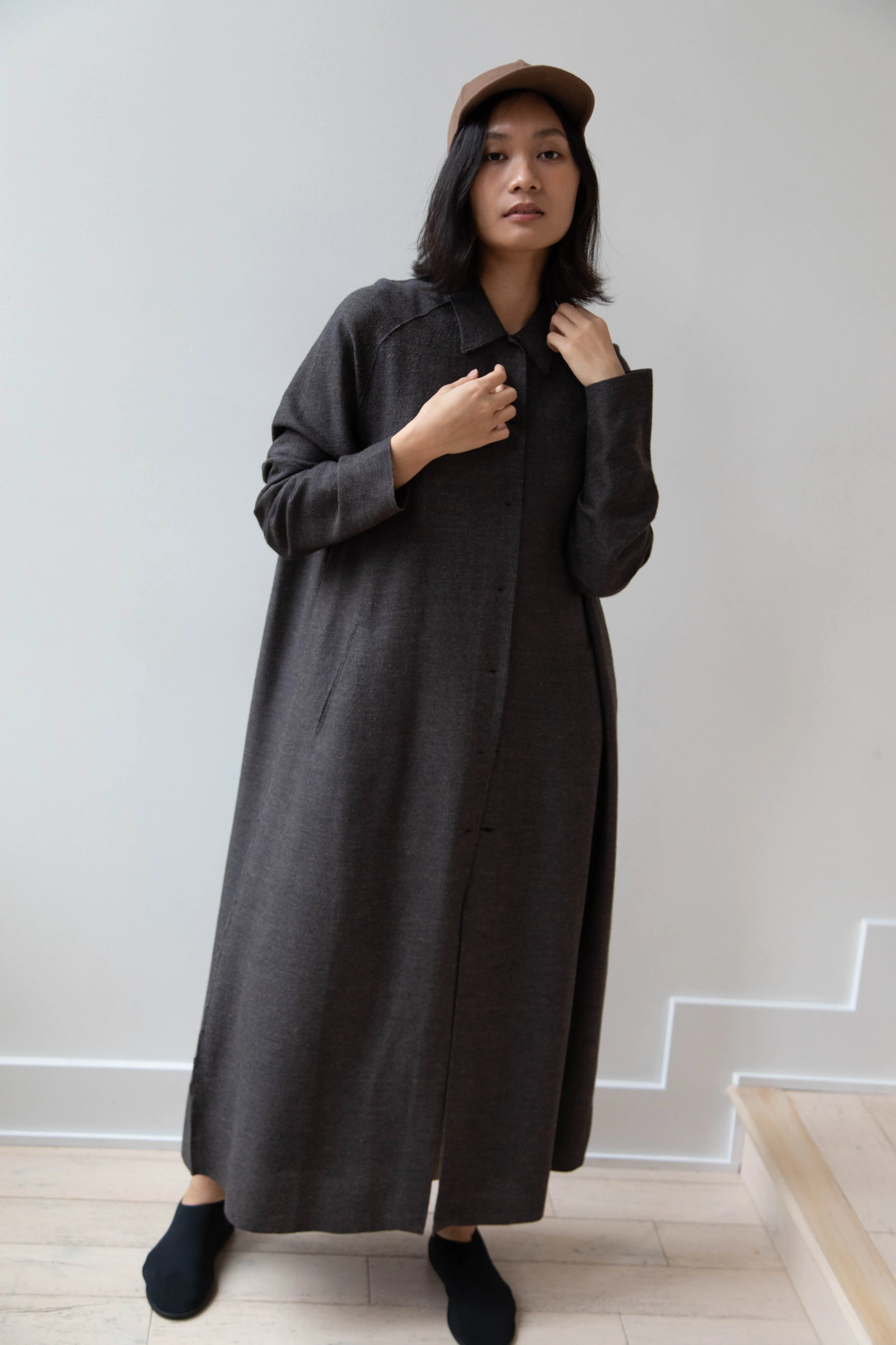 Boboutic | Robe Manteau in Black Brown