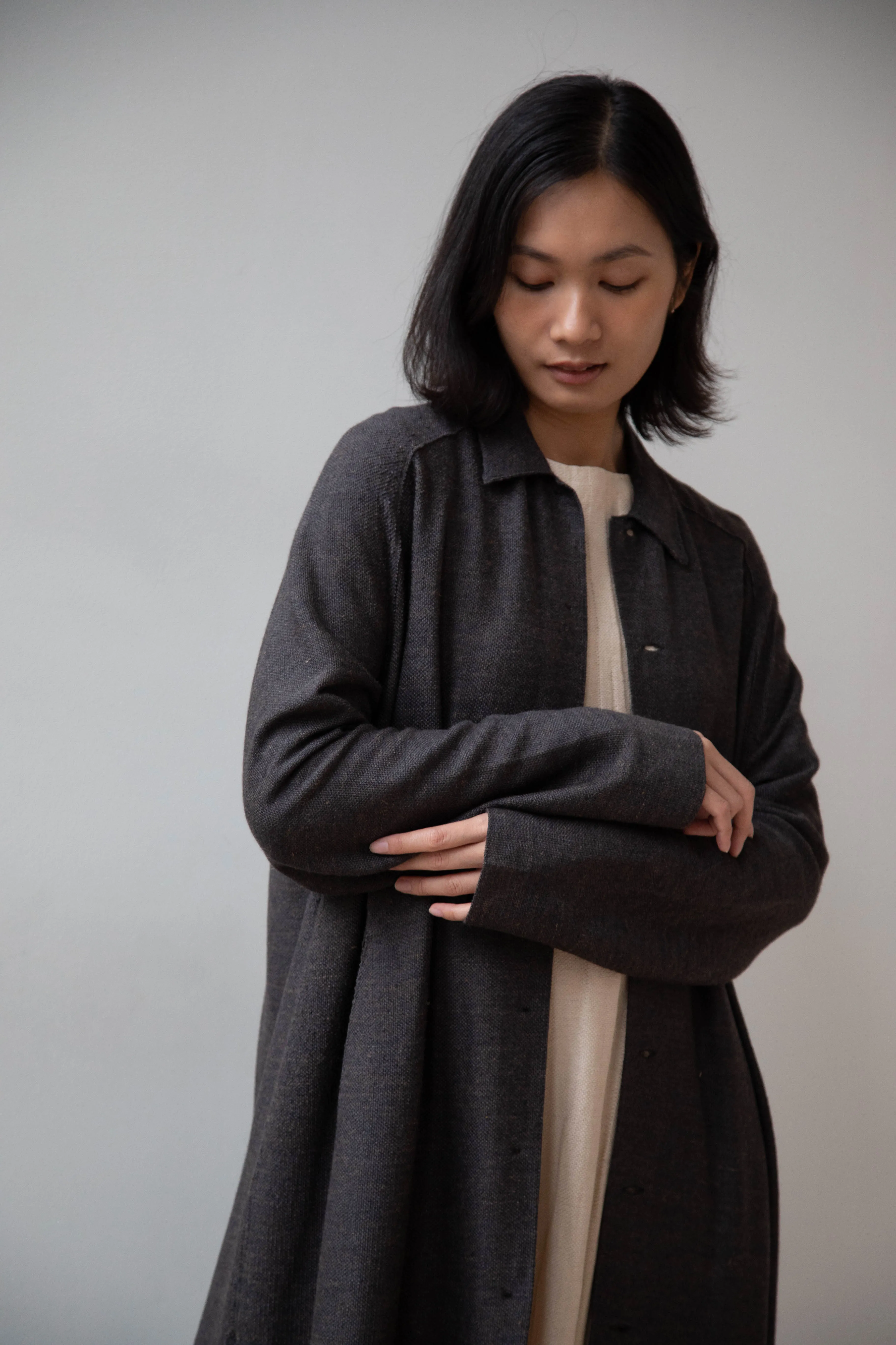 Boboutic | Robe Manteau in Black Brown