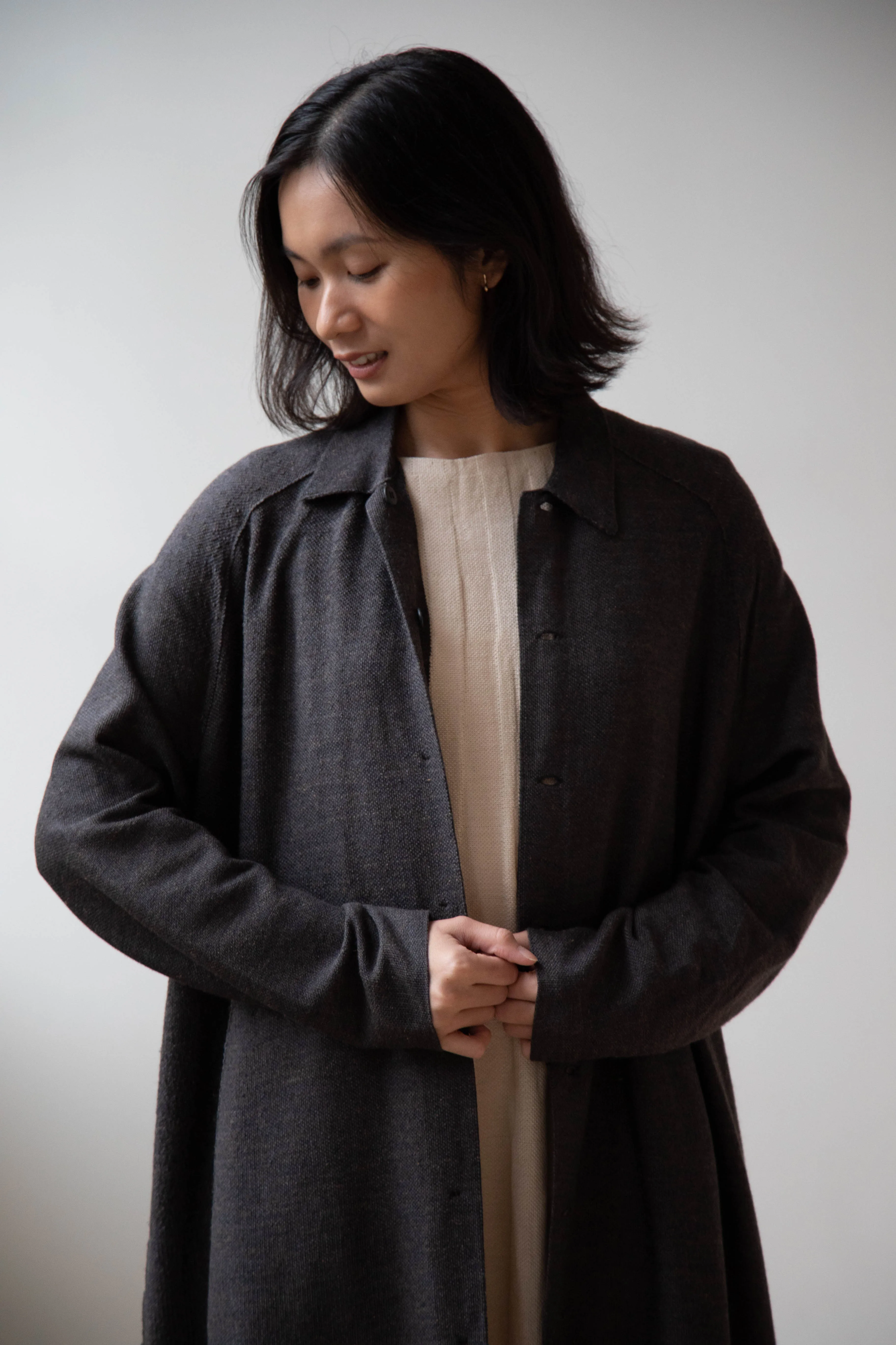 Boboutic | Robe Manteau in Black Brown