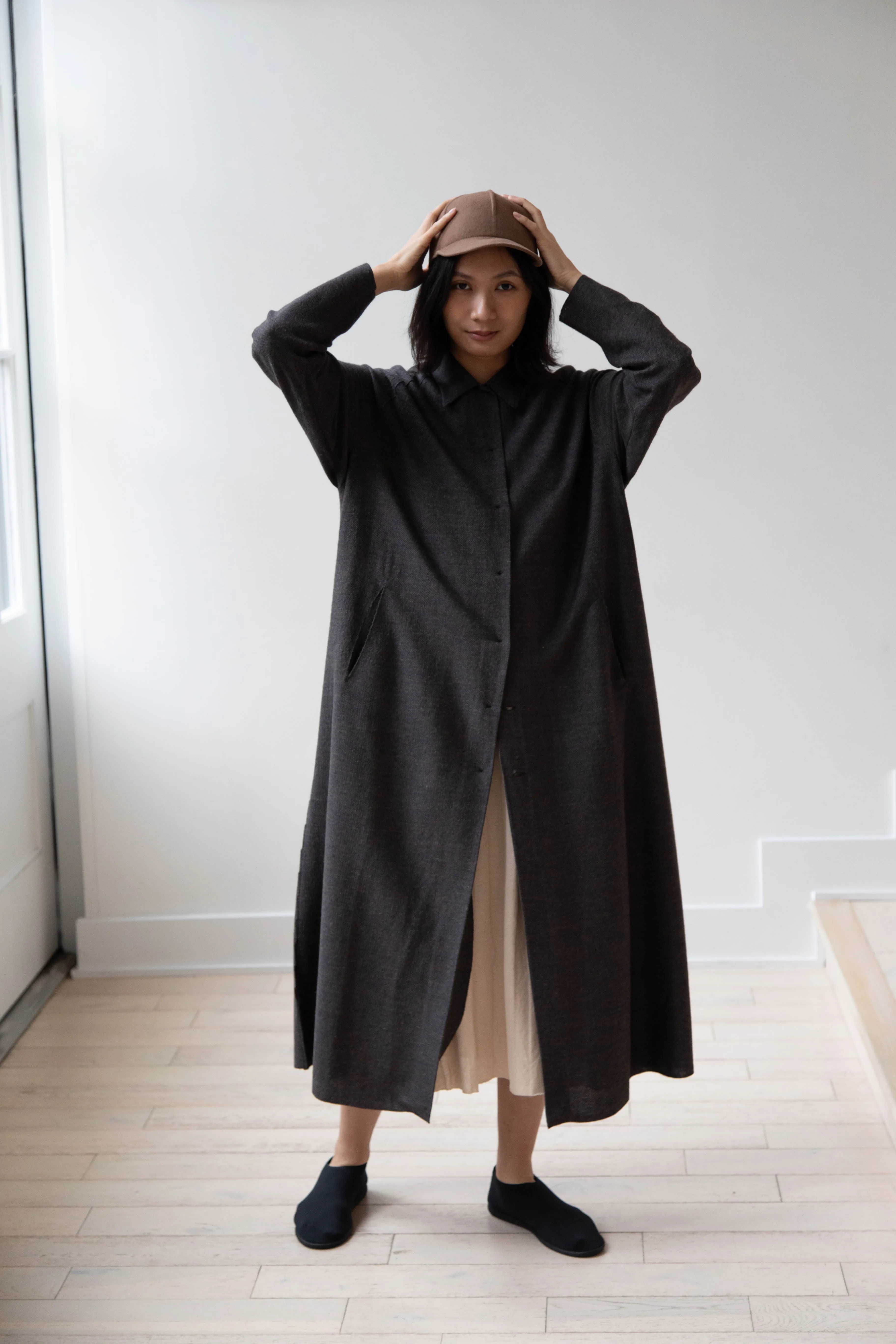 Boboutic | Robe Manteau in Black Brown