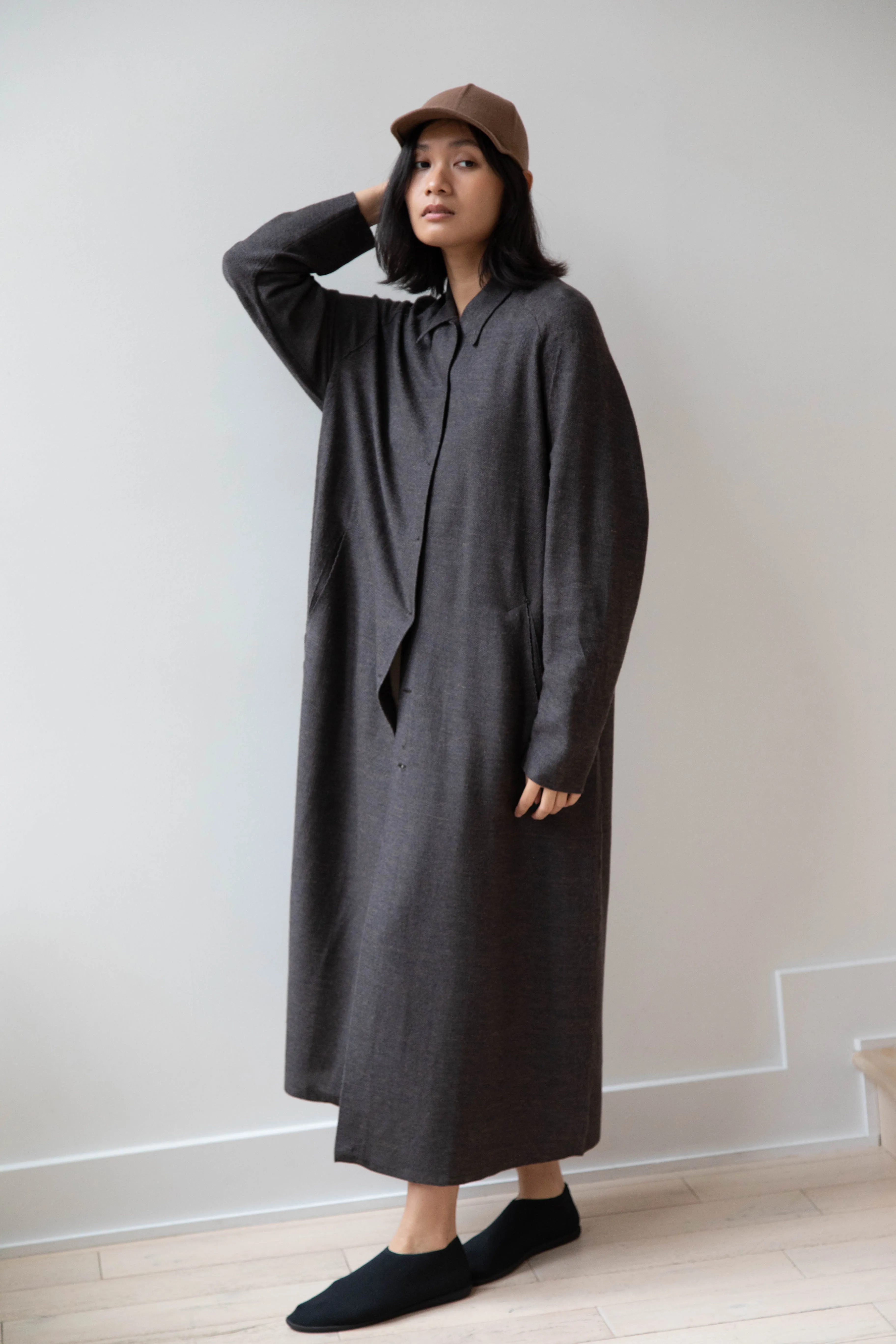 Boboutic | Robe Manteau in Black Brown