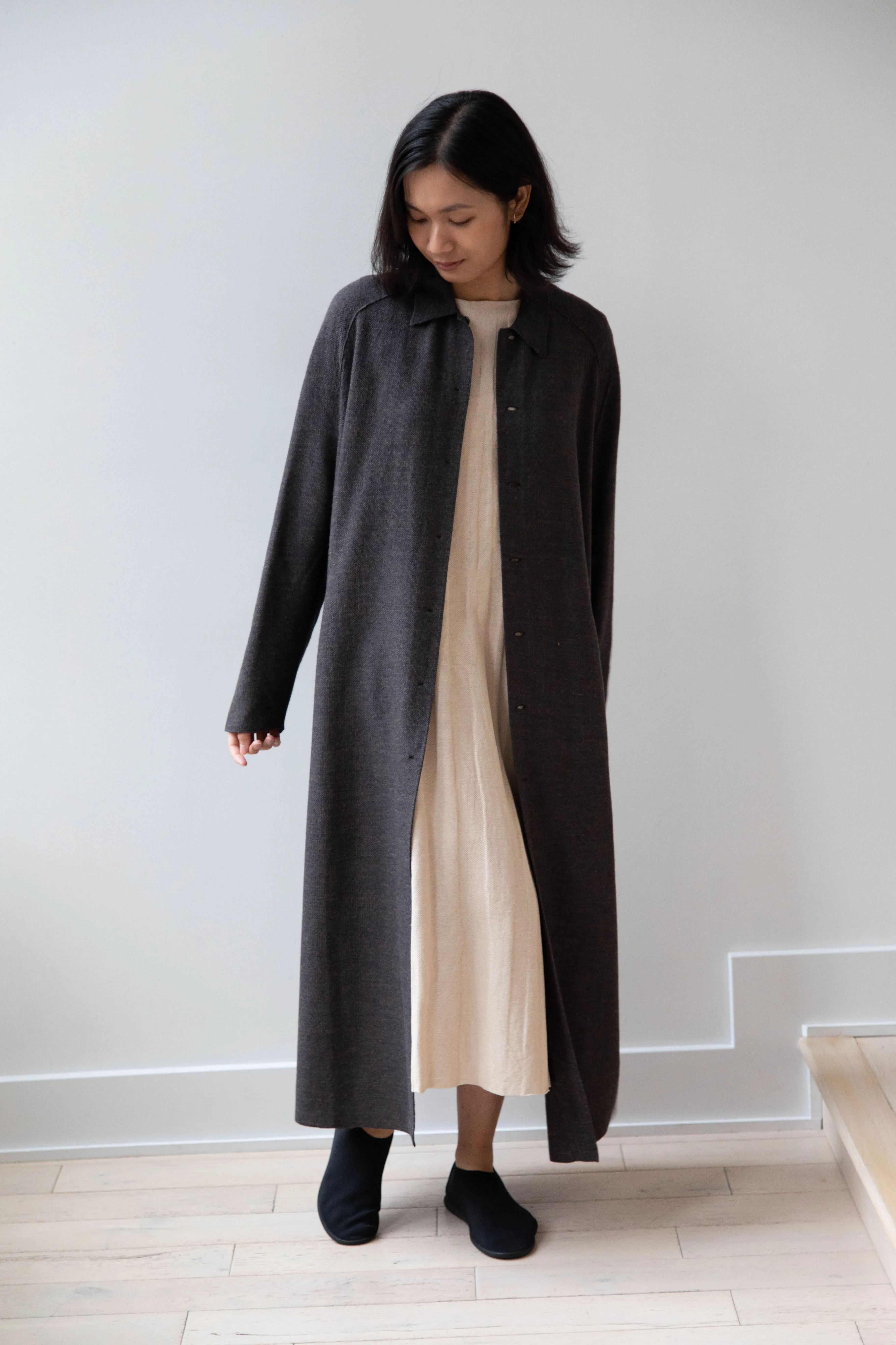Boboutic | Robe Manteau in Black Brown