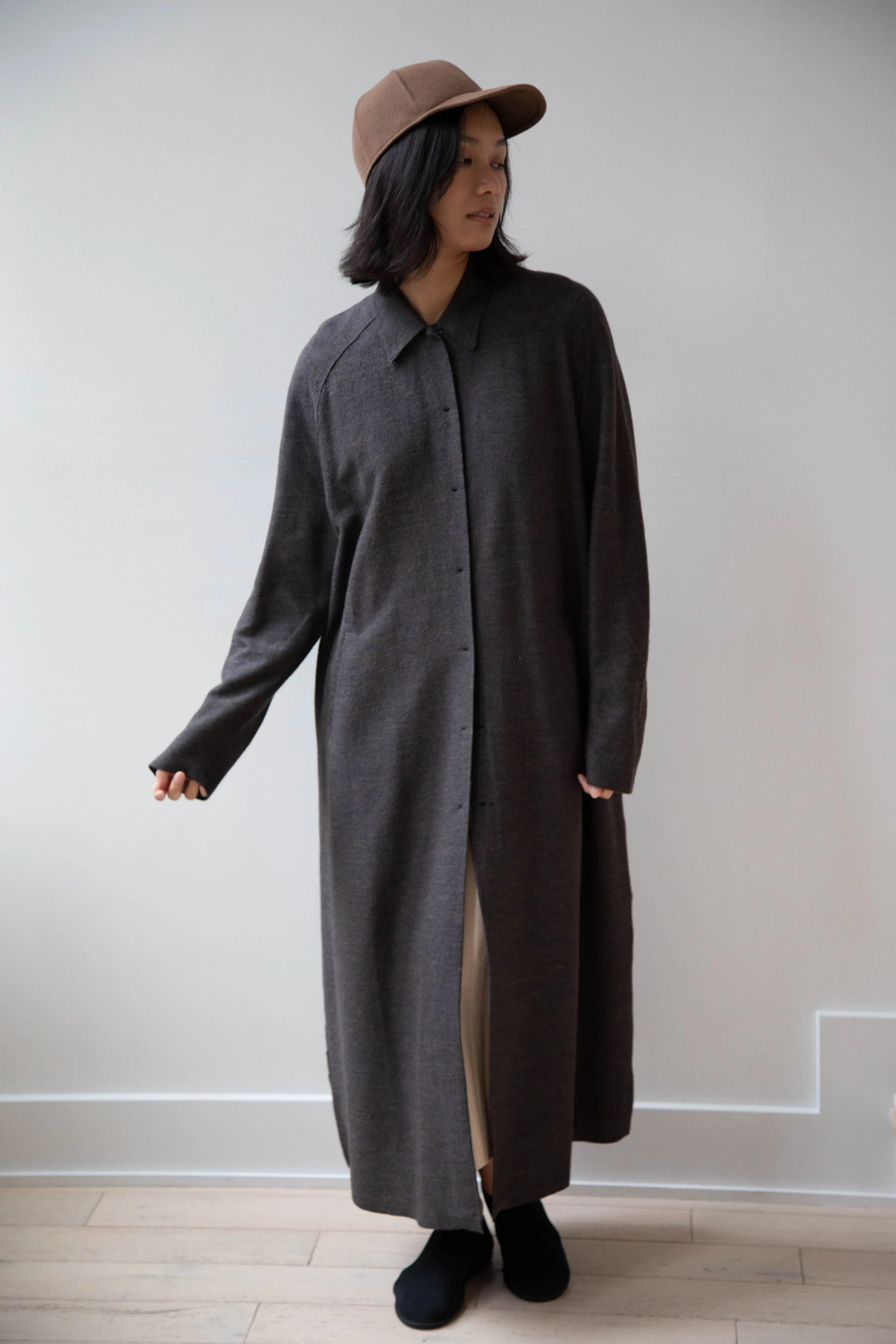 Boboutic | Robe Manteau in Black Brown
