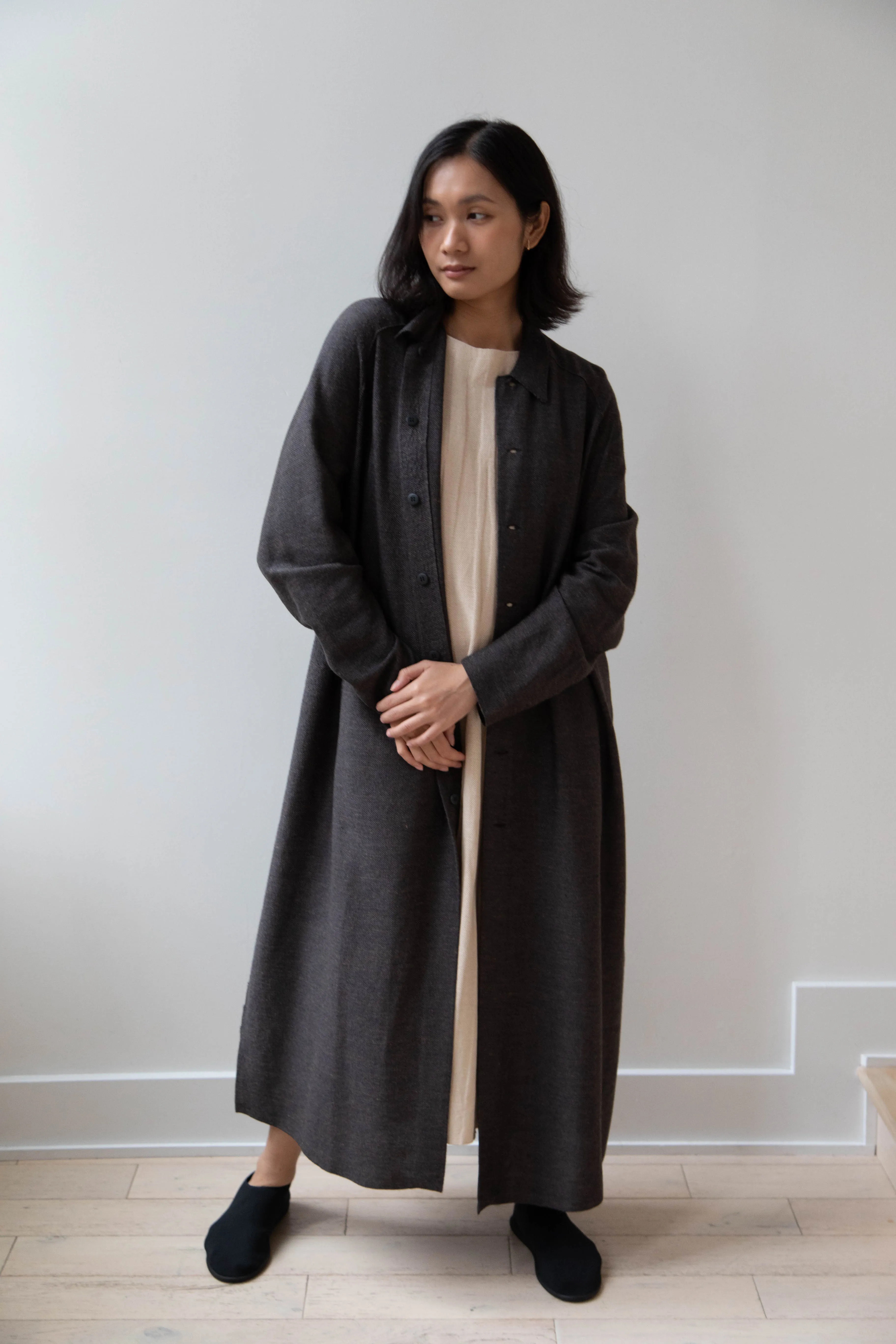 Boboutic | Robe Manteau in Black Brown