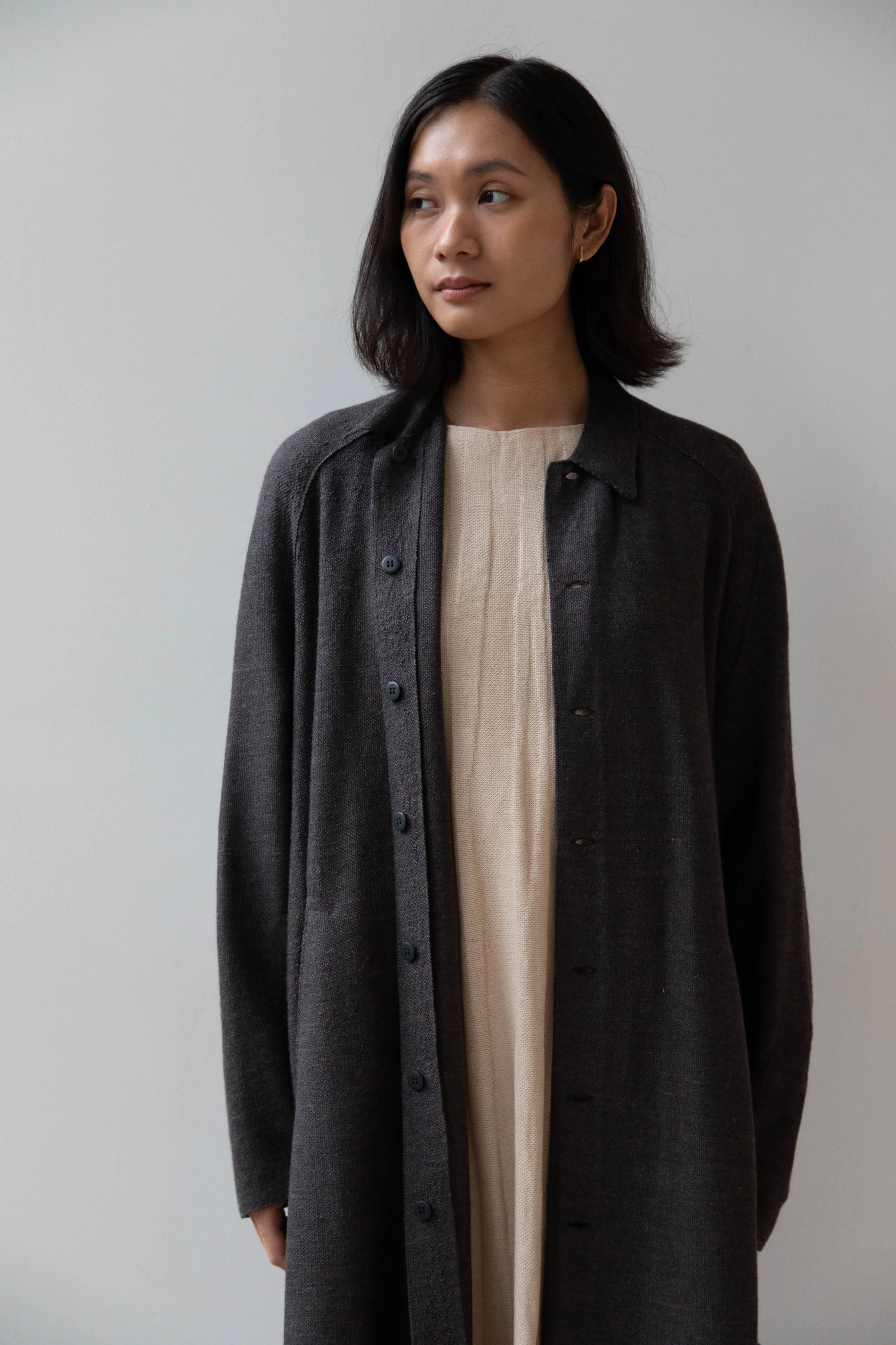 Boboutic | Robe Manteau in Black Brown