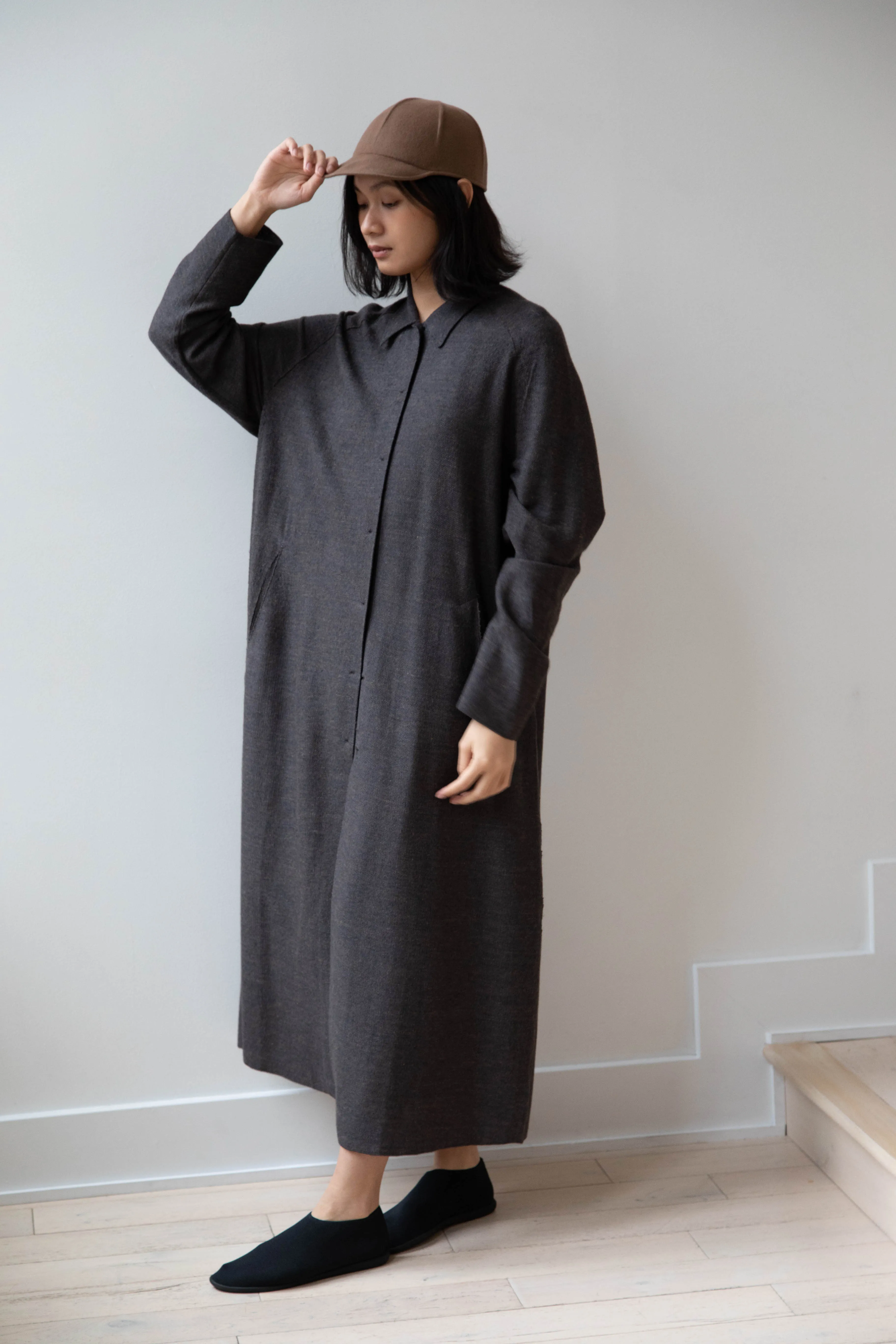 Boboutic | Robe Manteau in Black Brown