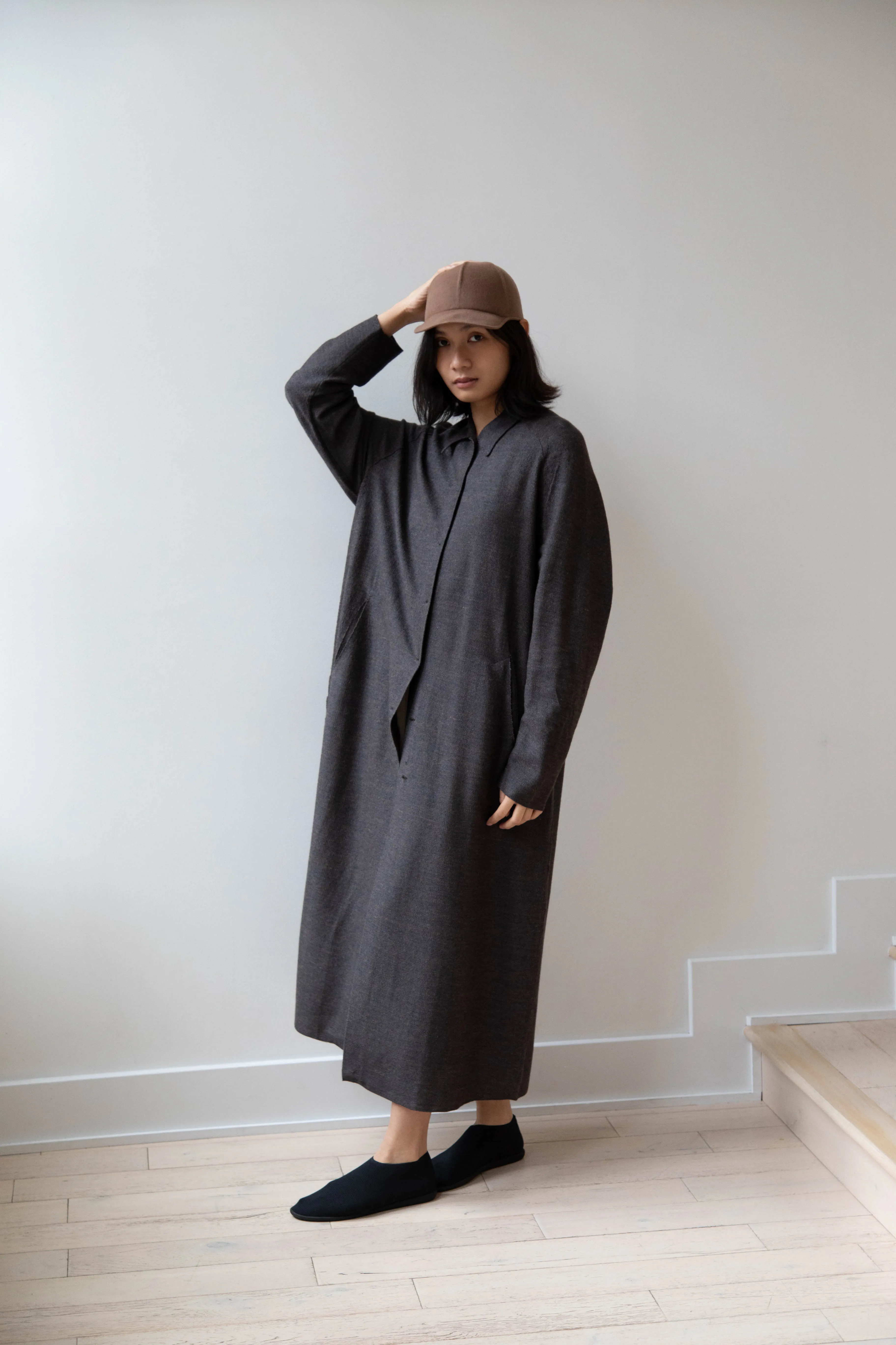 Boboutic | Robe Manteau in Black Brown