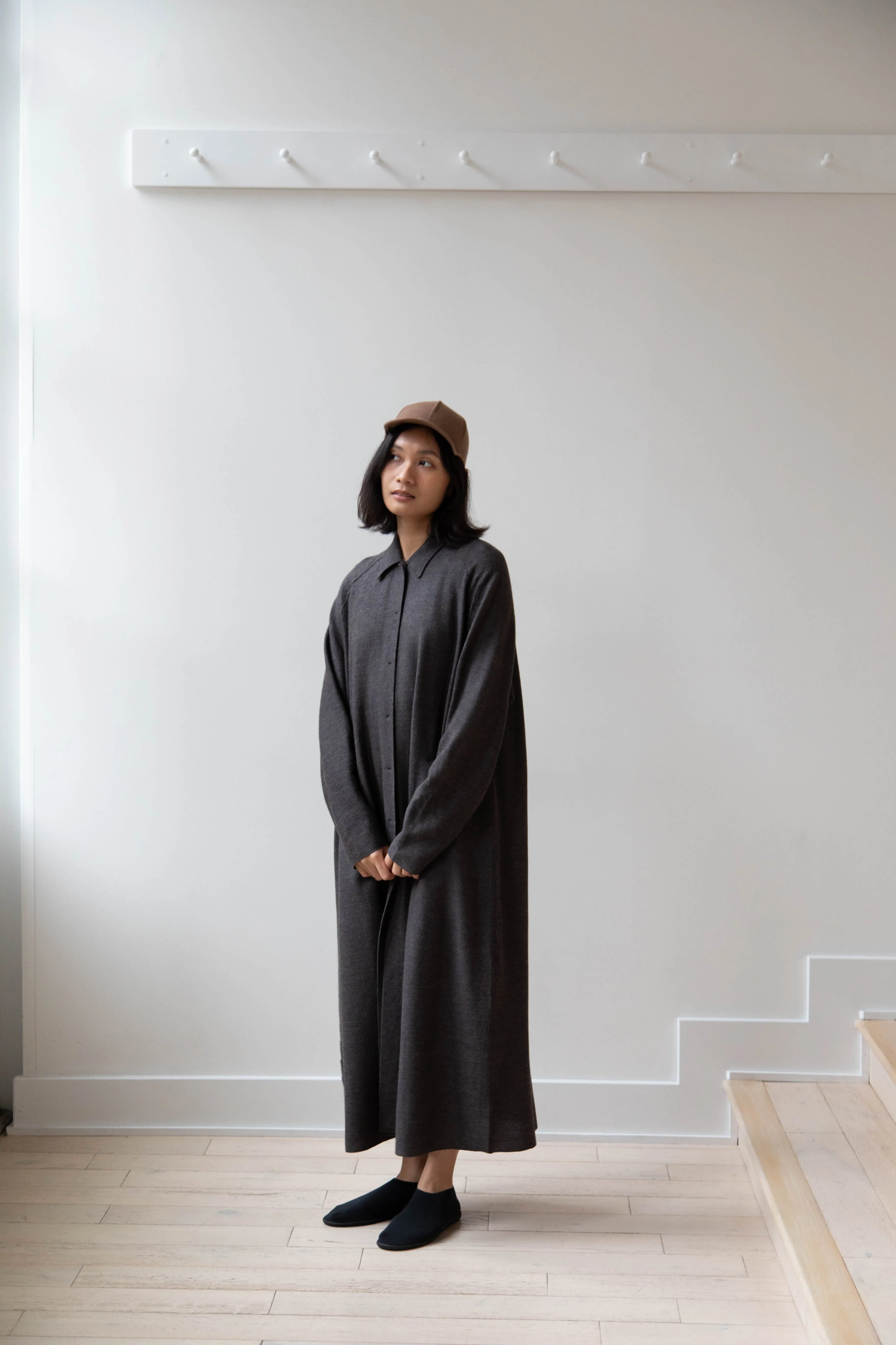 Boboutic | Robe Manteau in Black Brown
