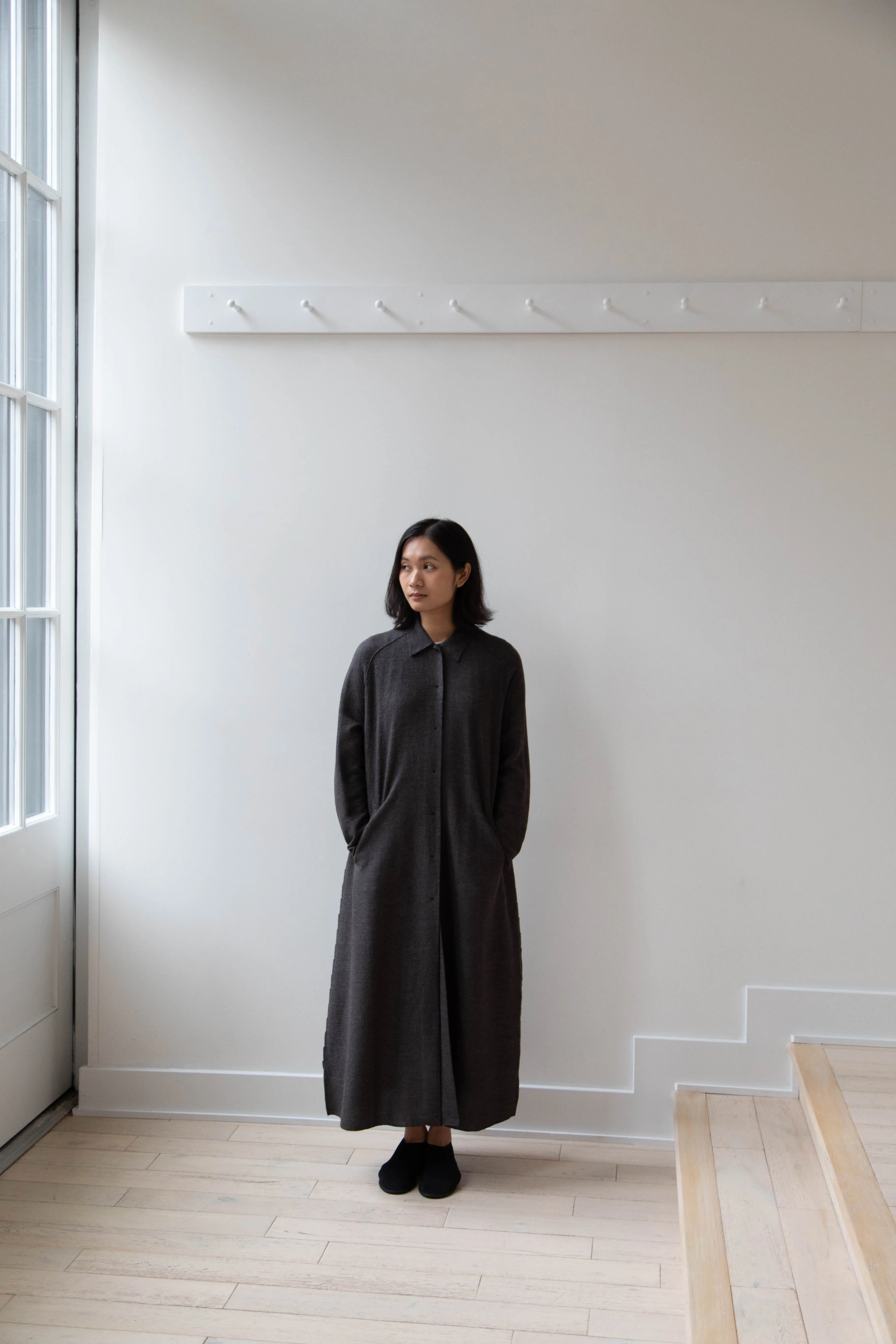 Boboutic | Robe Manteau in Black Brown