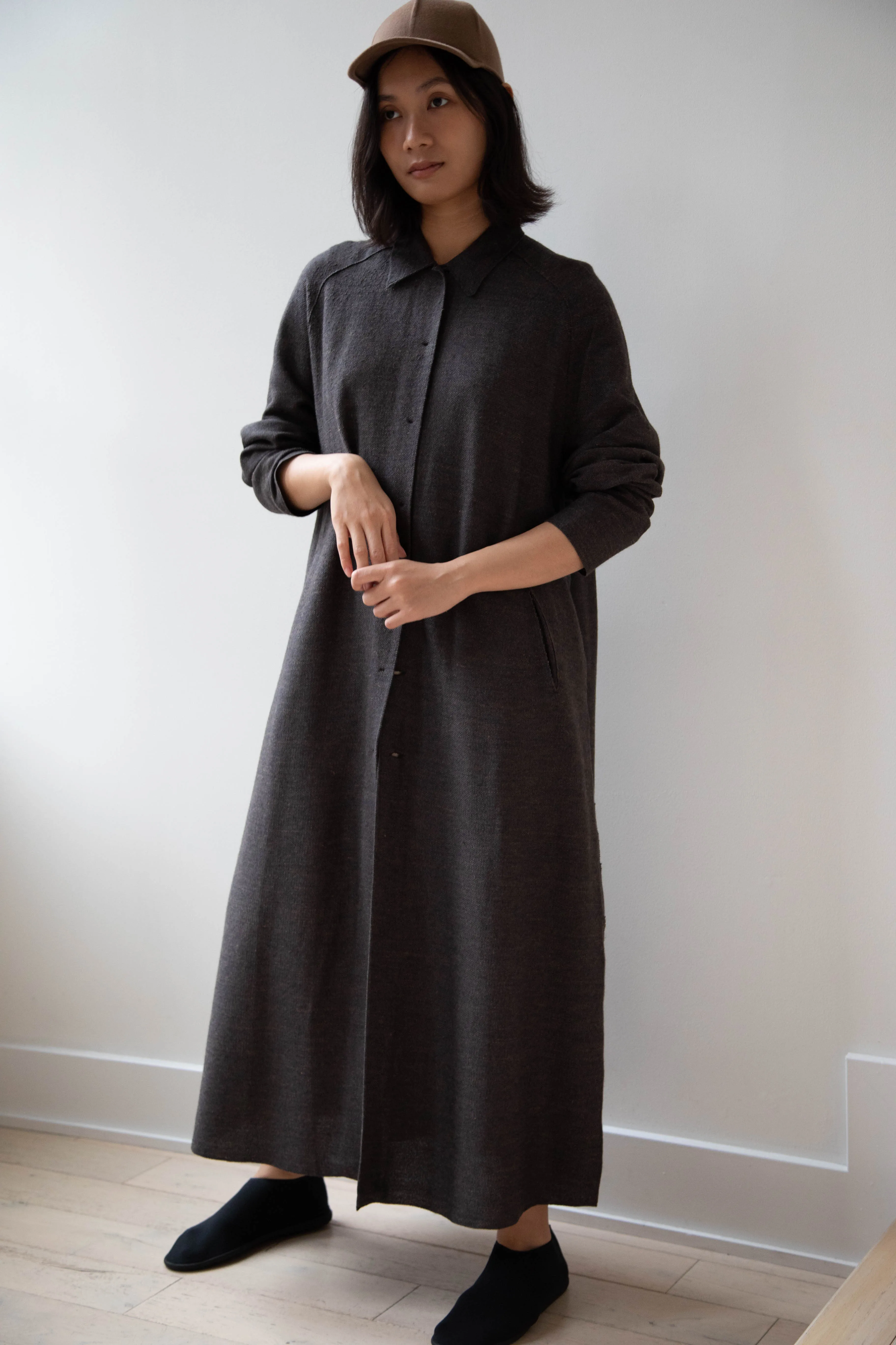 Boboutic | Robe Manteau in Black Brown