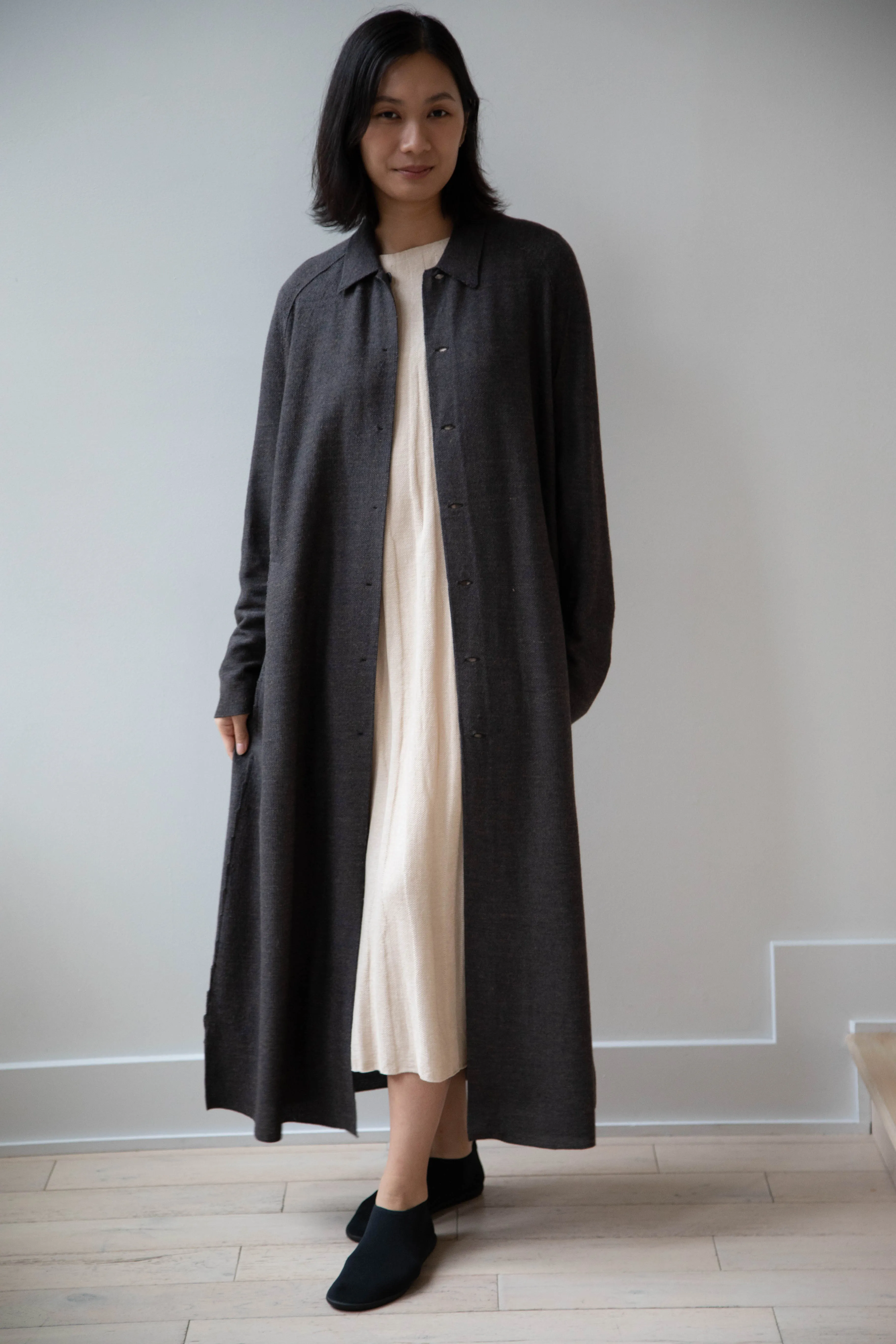 Boboutic | Robe Manteau in Black Brown