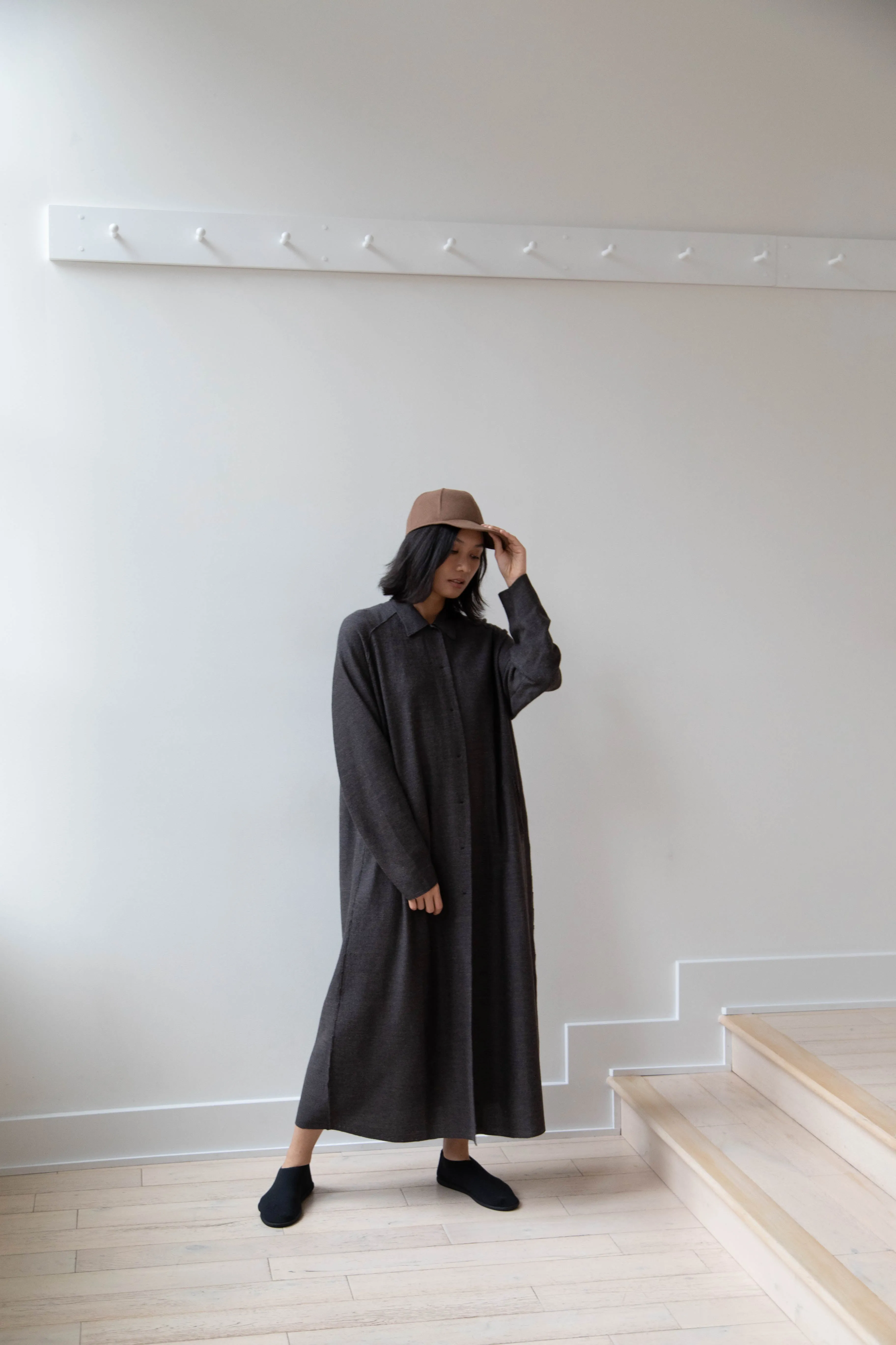 Boboutic | Robe Manteau in Black Brown