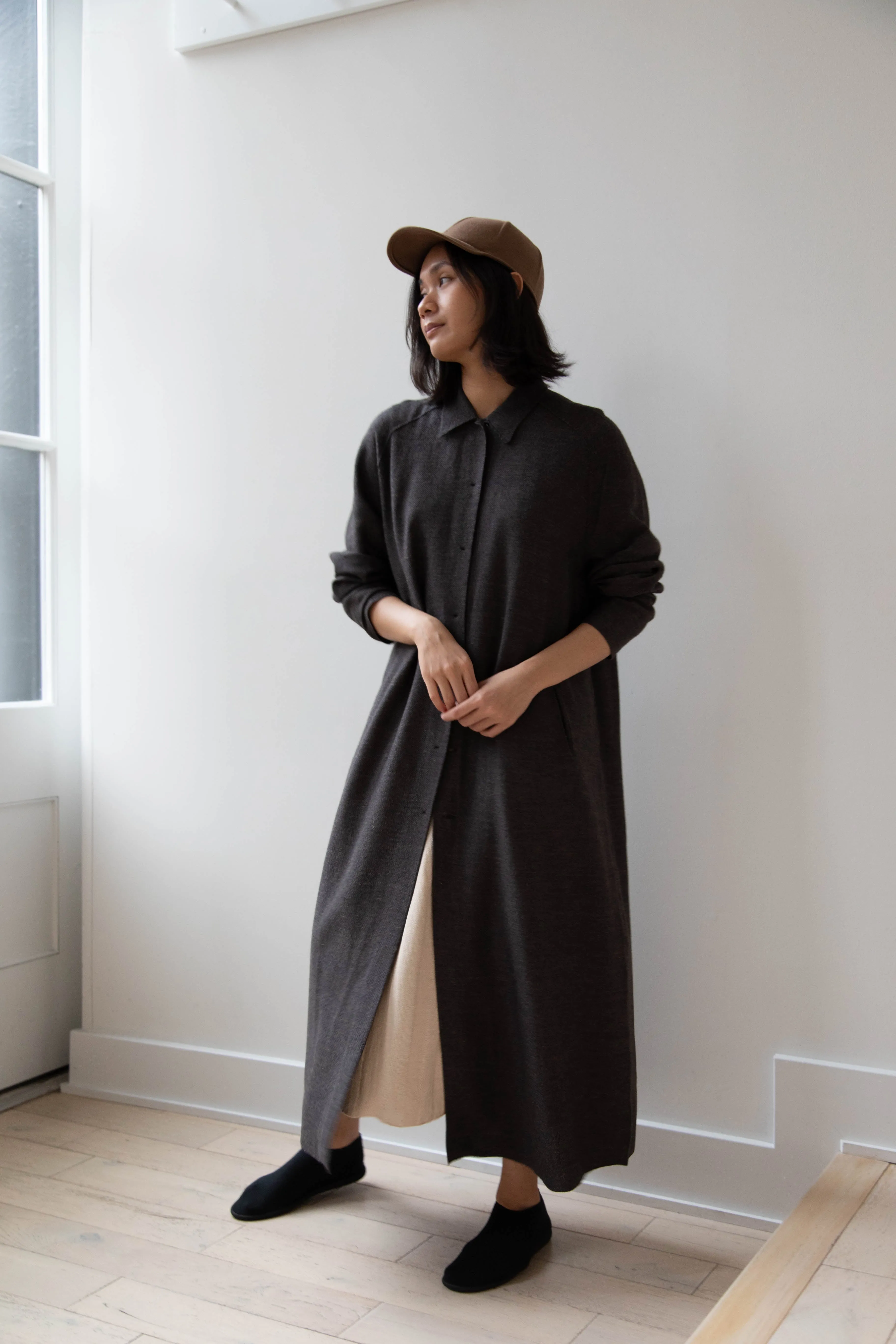 Boboutic | Robe Manteau in Black Brown