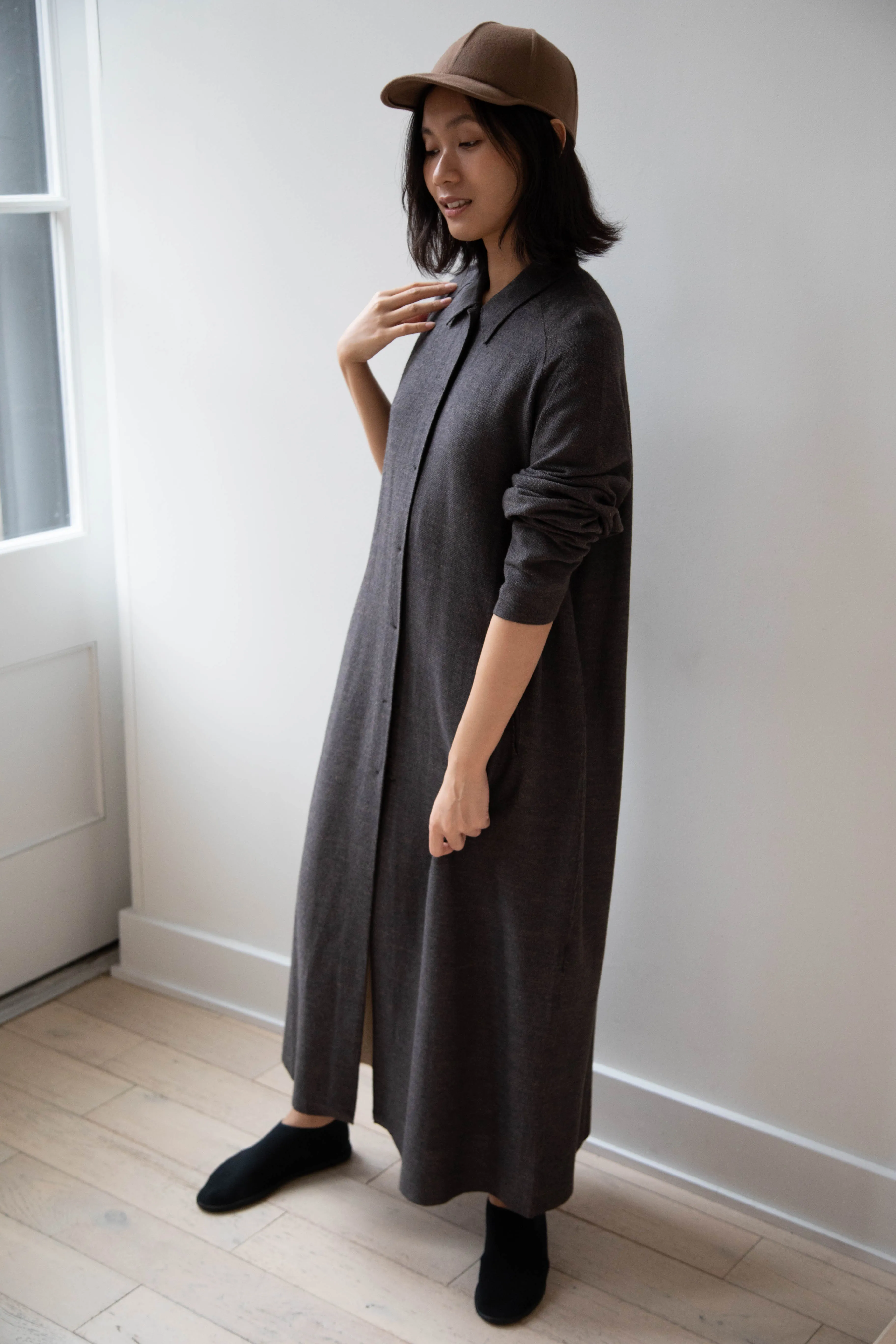 Boboutic | Robe Manteau in Black Brown