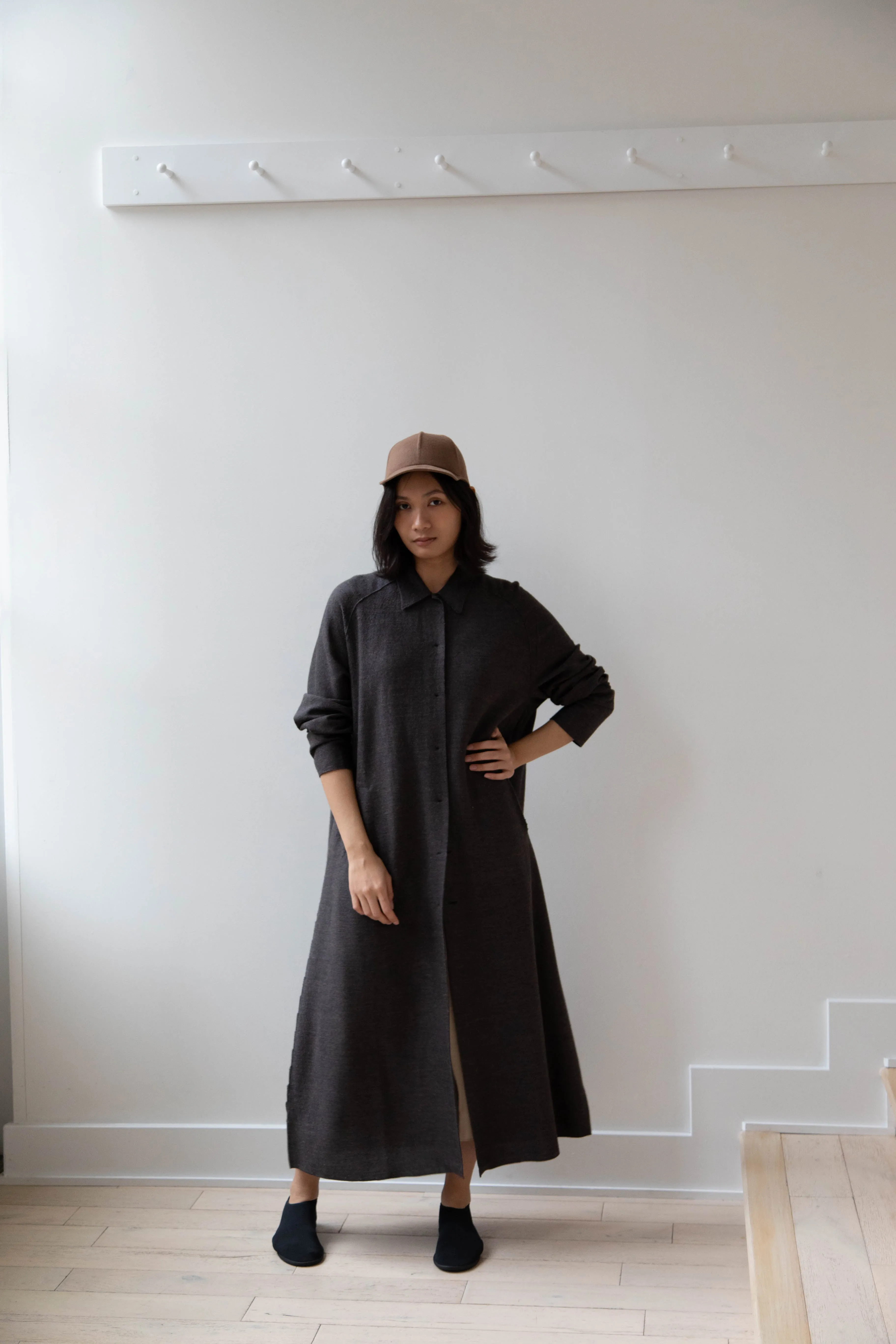 Boboutic | Robe Manteau in Black Brown