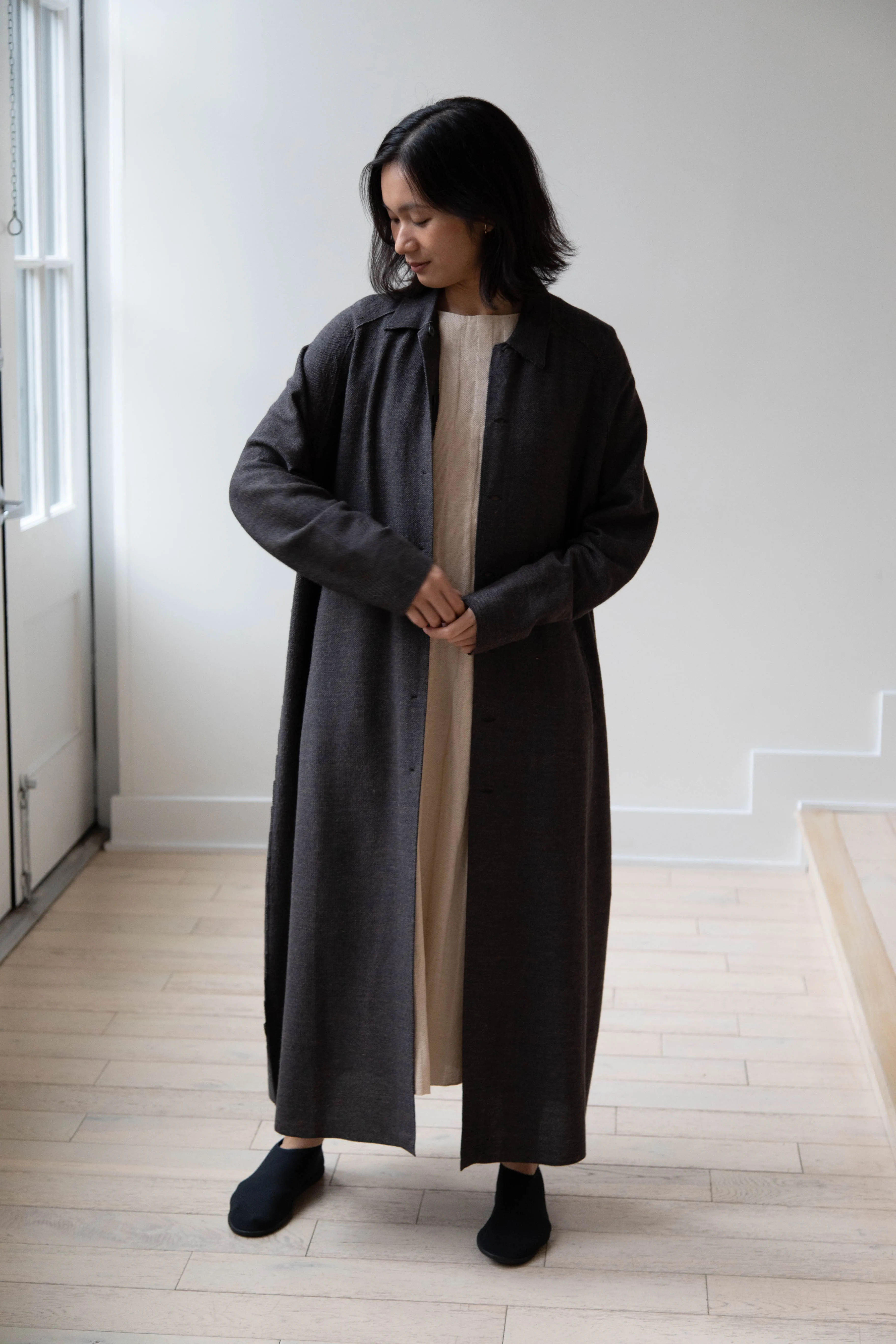 Boboutic | Robe Manteau in Black Brown