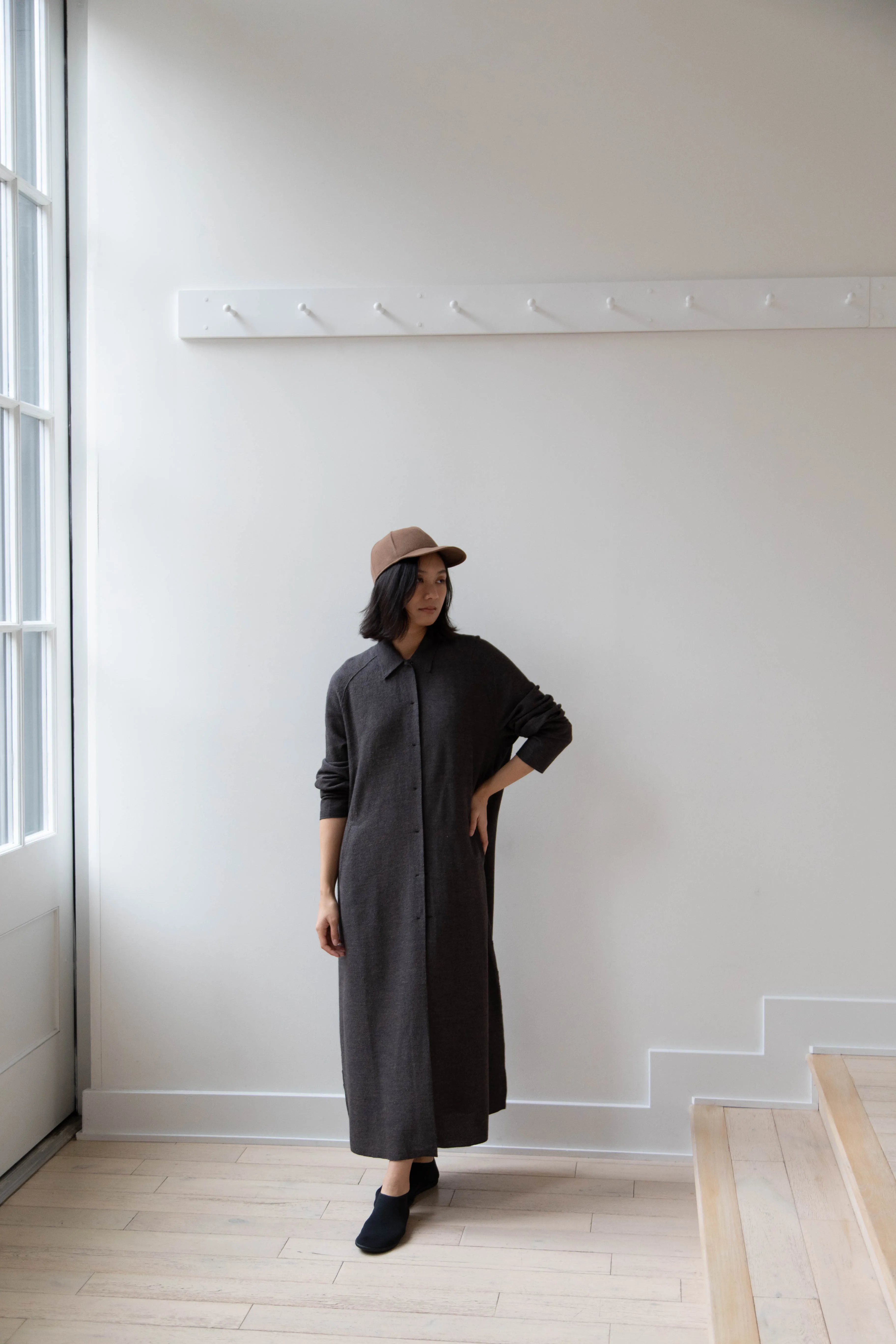 Boboutic | Robe Manteau in Black Brown