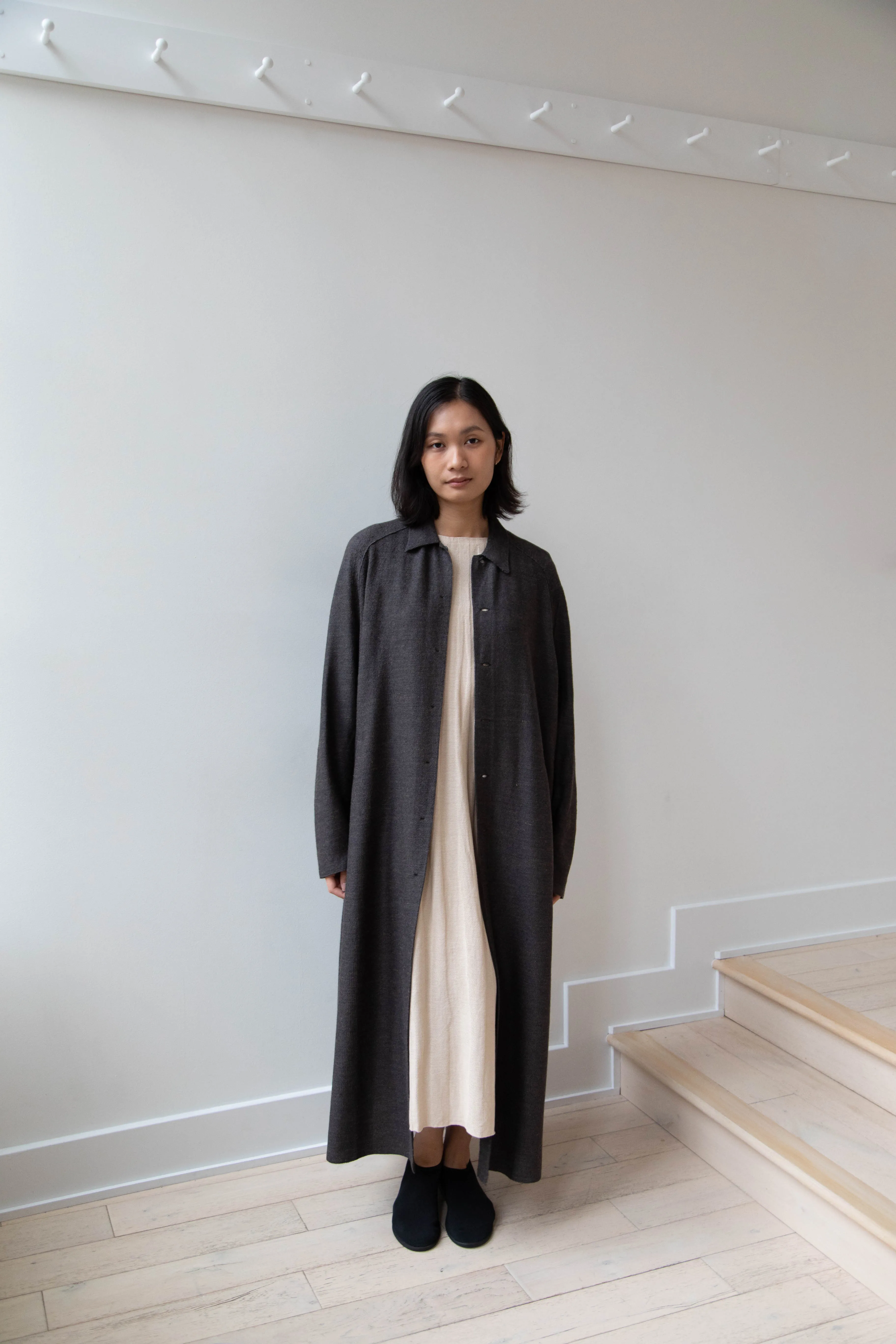 Boboutic | Robe Manteau in Black Brown