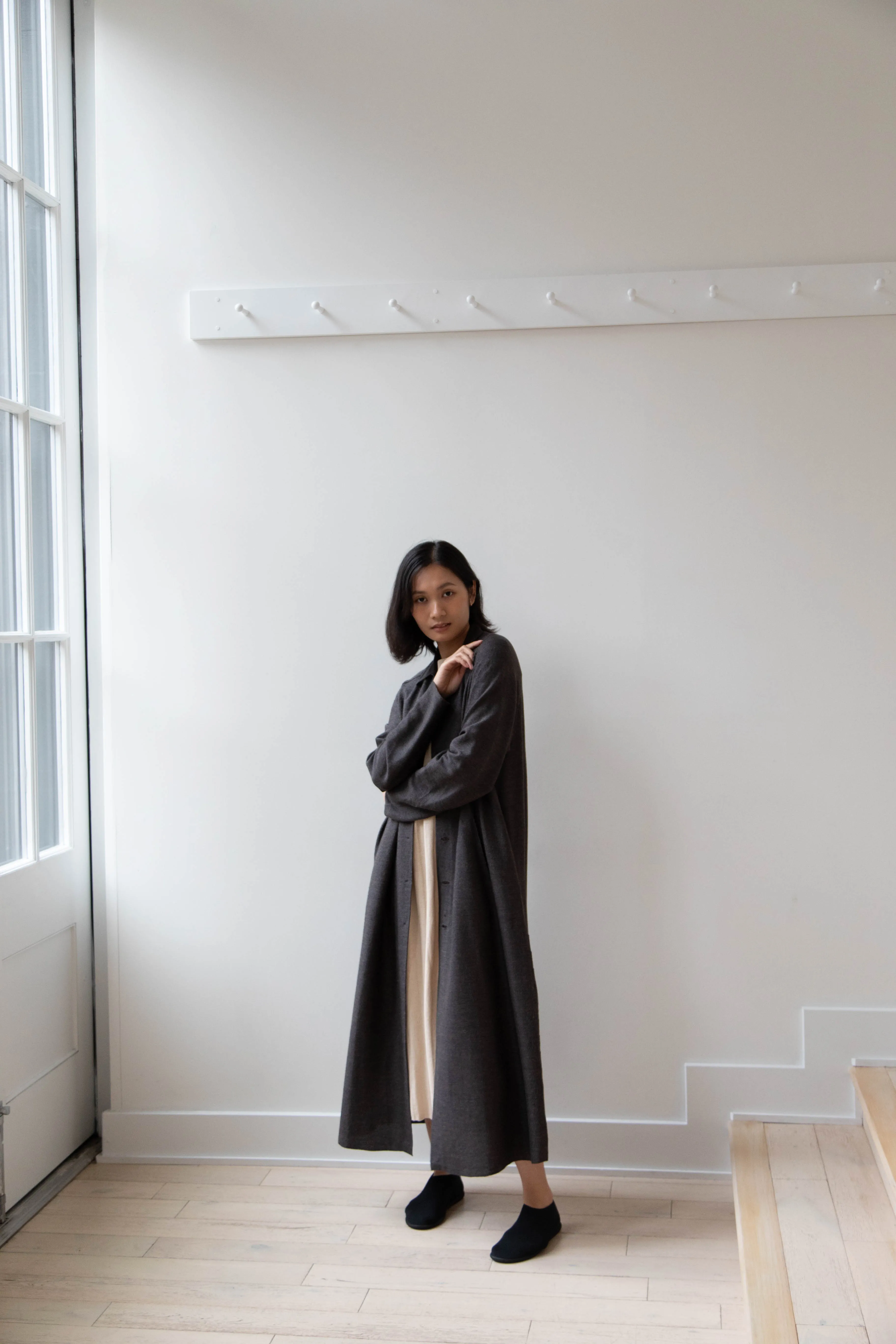 Boboutic | Robe Manteau in Black Brown