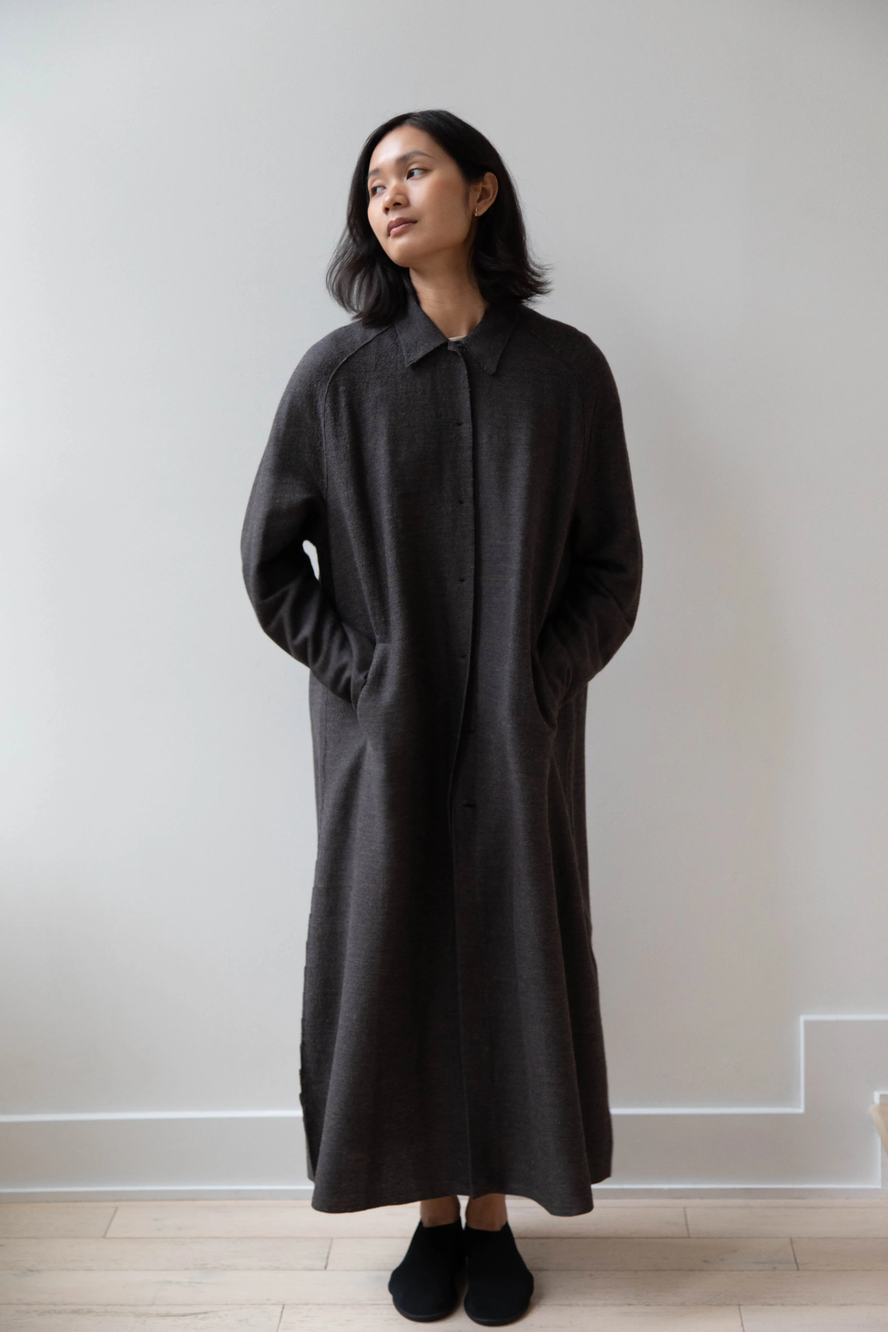 Boboutic | Robe Manteau in Black Brown