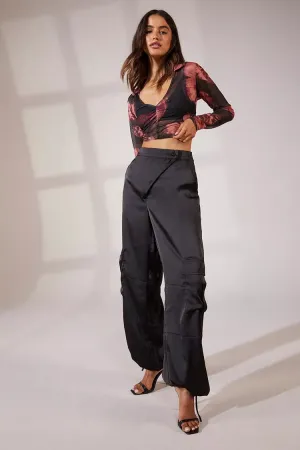 BOOHOO Satin Cargo