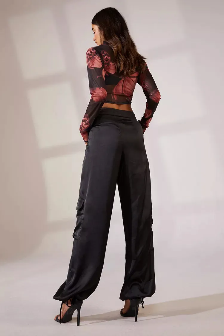 BOOHOO Satin Cargo