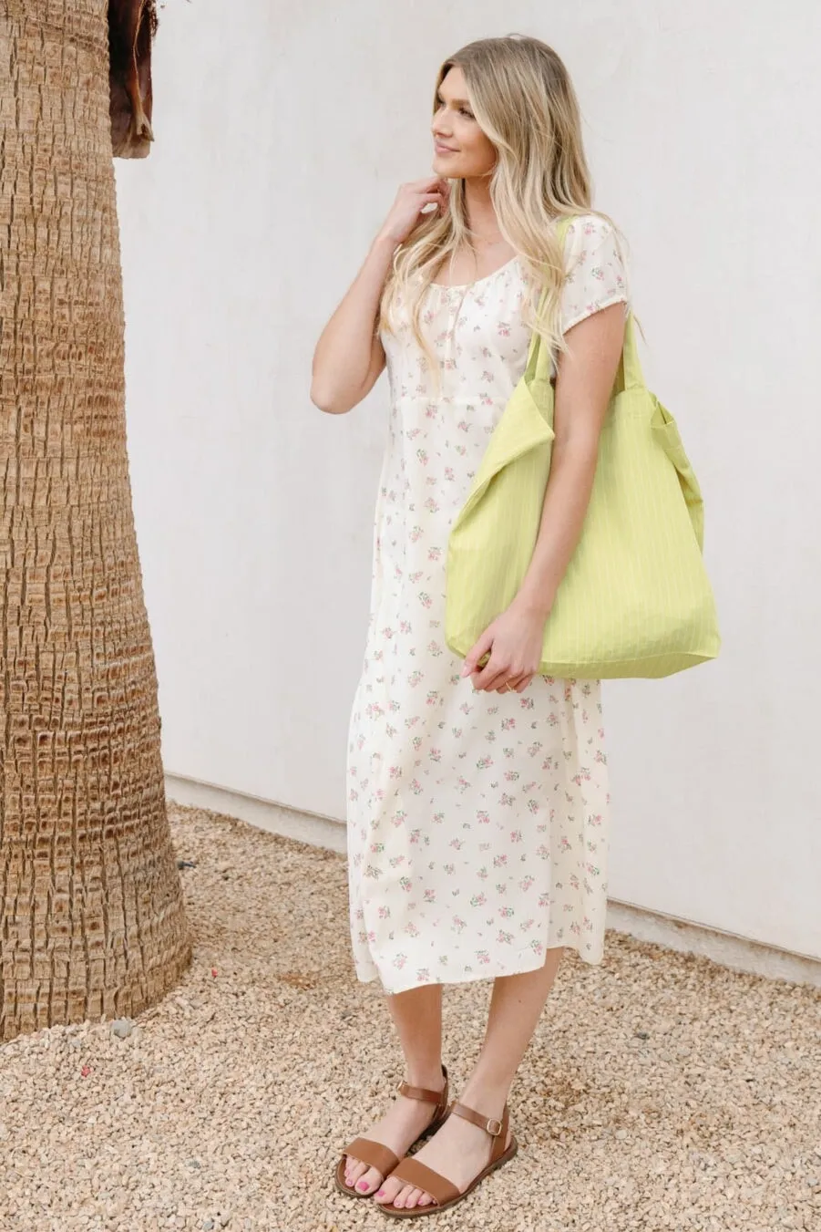 Brass & Roe Blossom Back-Tie Dress