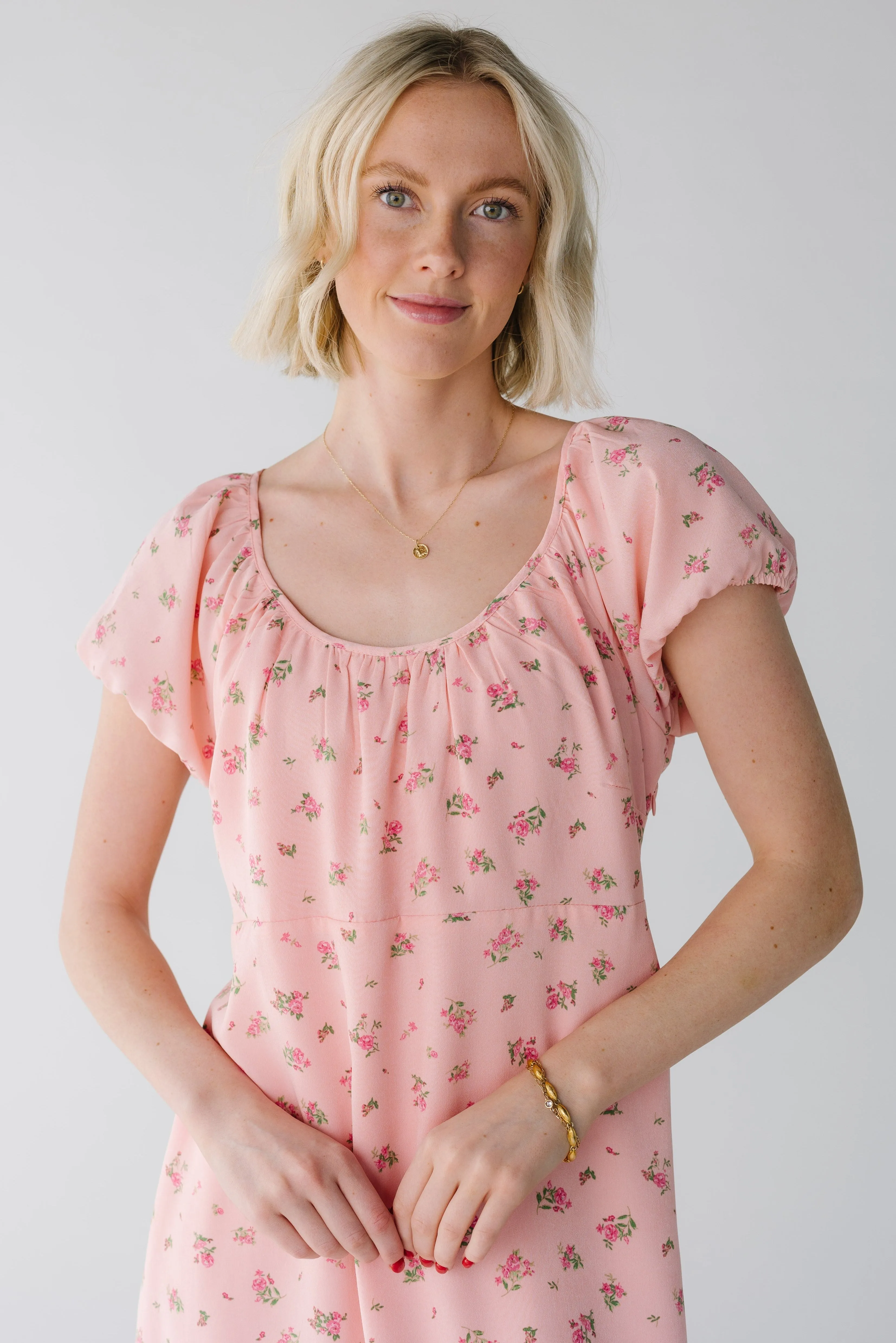 Brass & Roe Blossom Back-Tie Dress