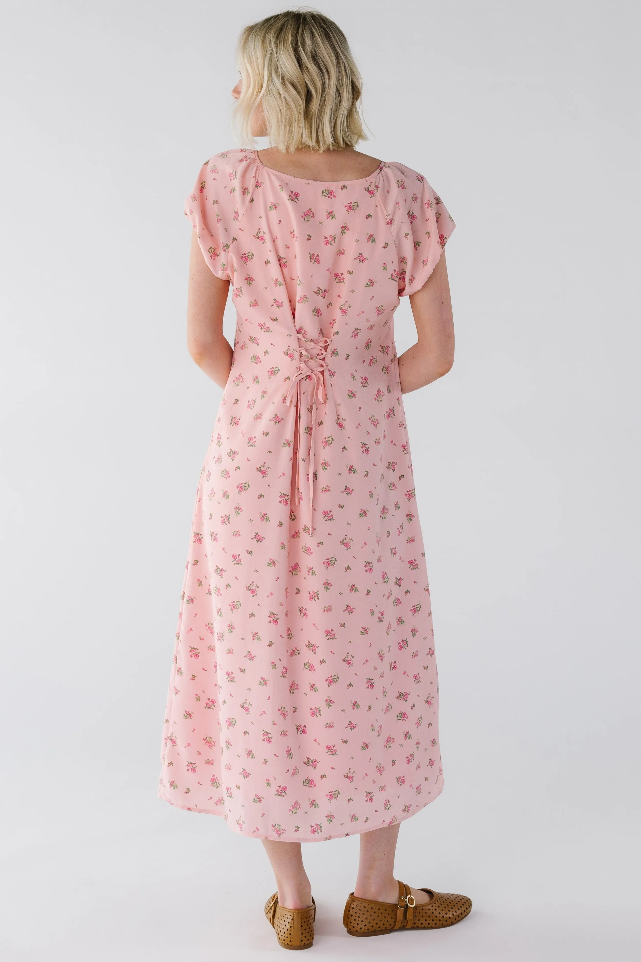 Brass & Roe Blossom Back-Tie Dress