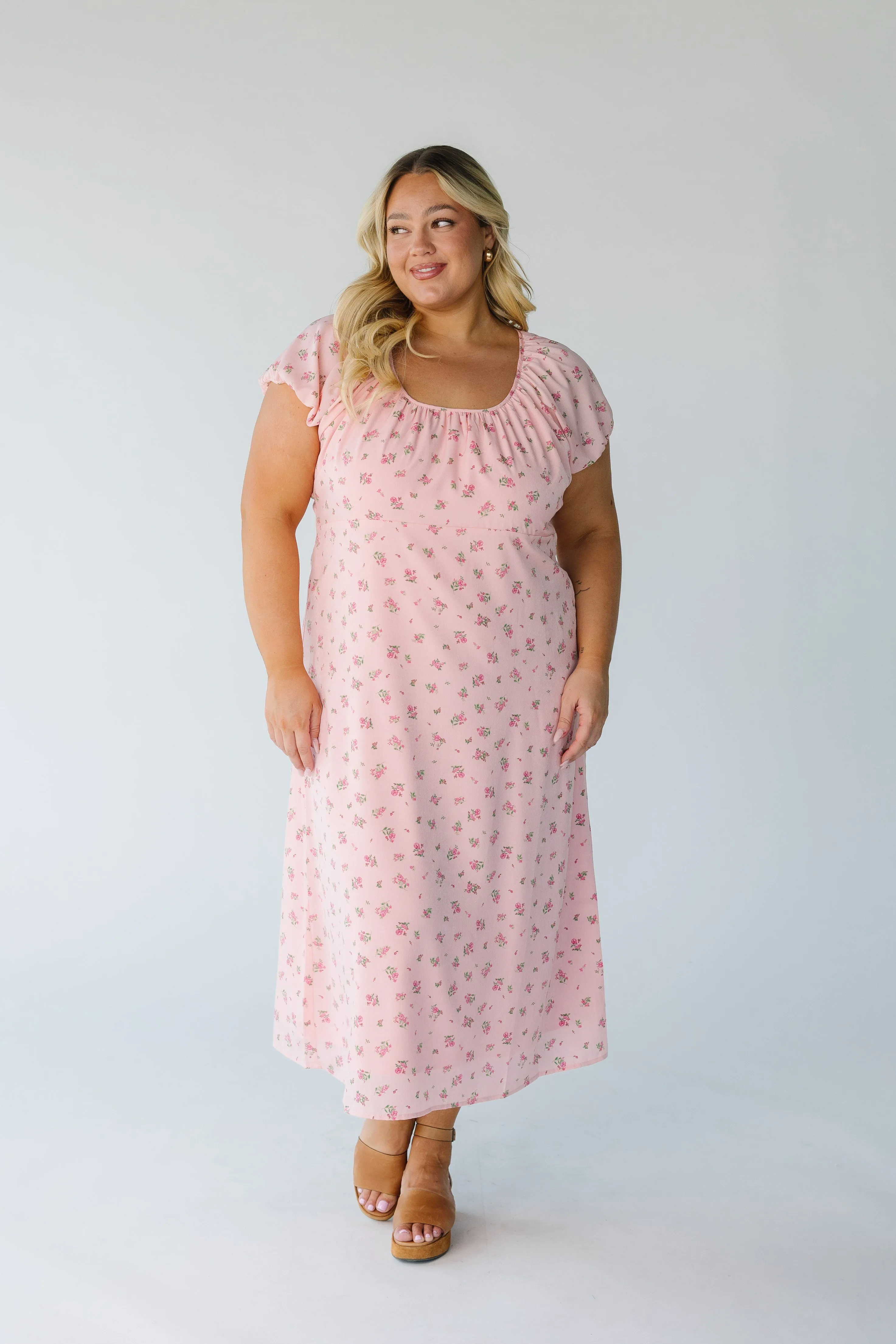 Brass & Roe Blossom Back-Tie Dress