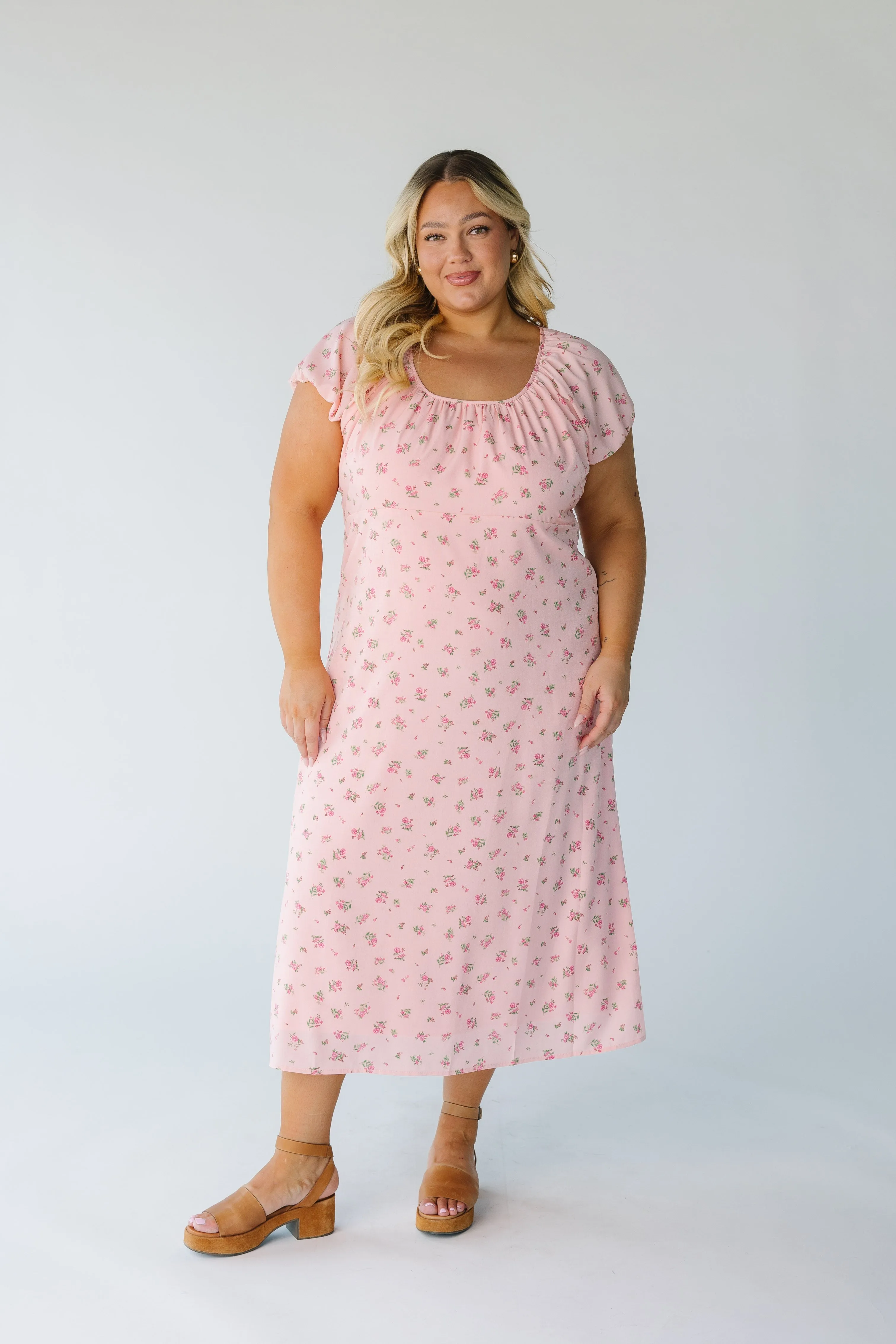 Brass & Roe Blossom Back-Tie Dress