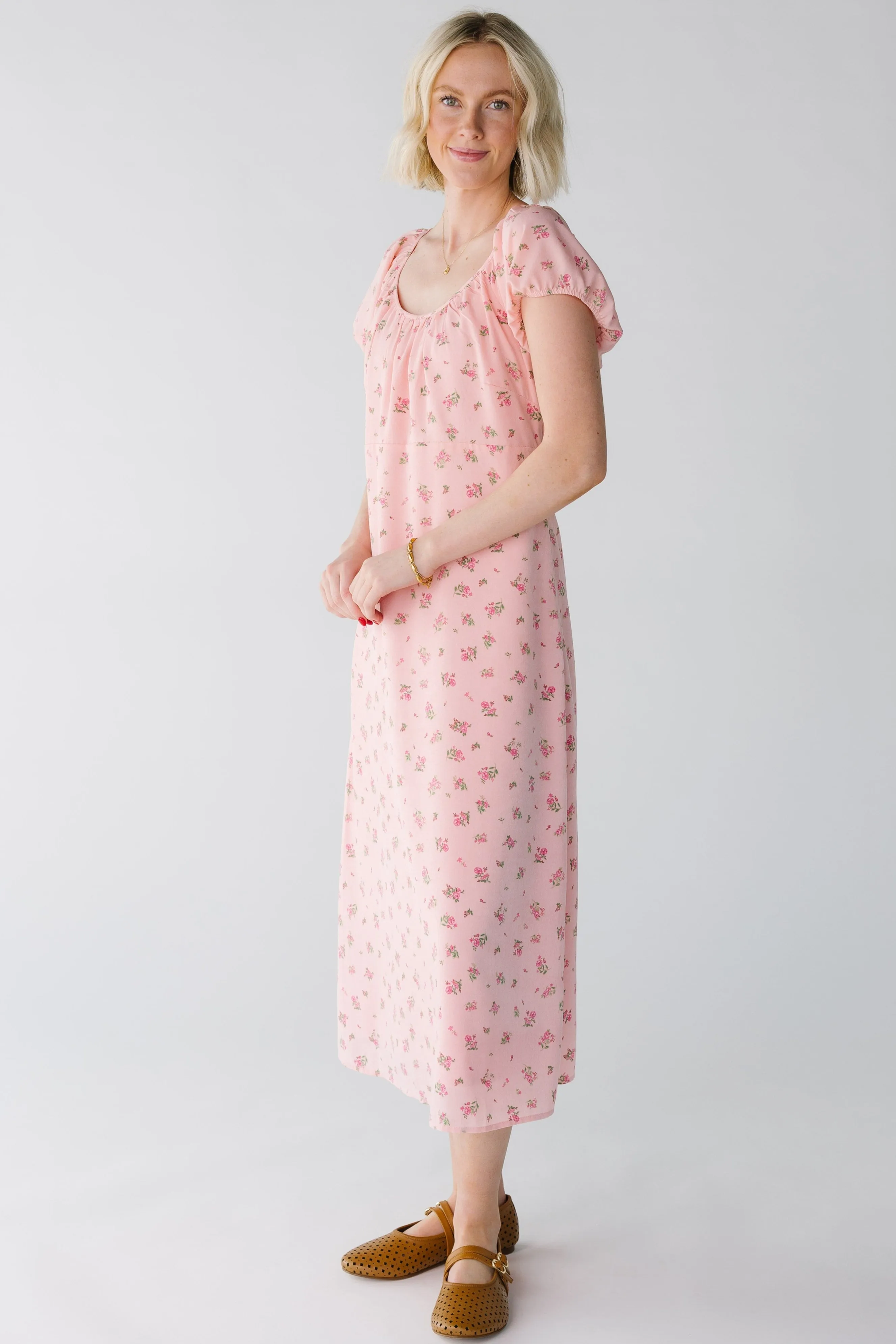 Brass & Roe Blossom Back-Tie Dress