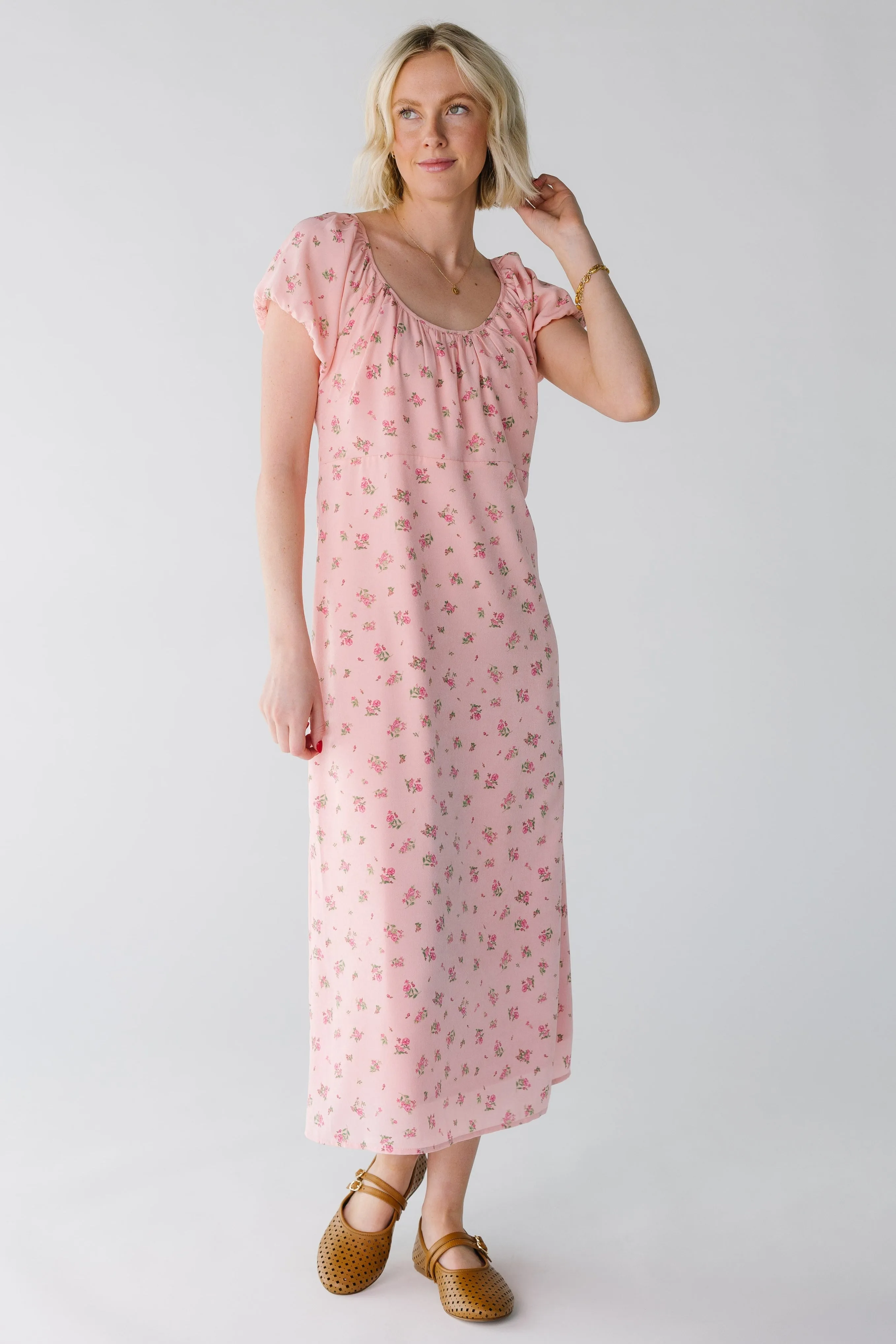 Brass & Roe Blossom Back-Tie Dress