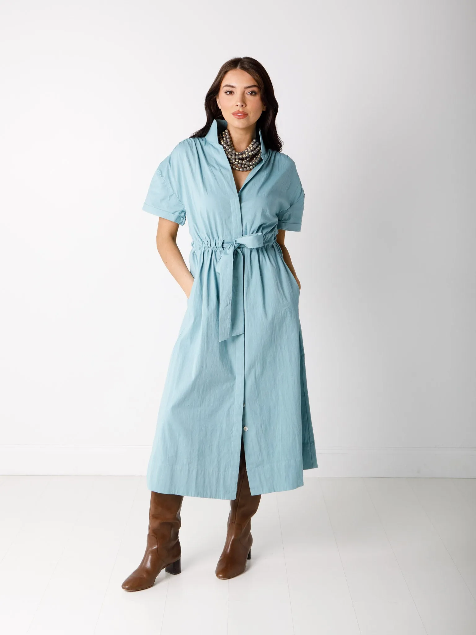 Bria Dress-Solid