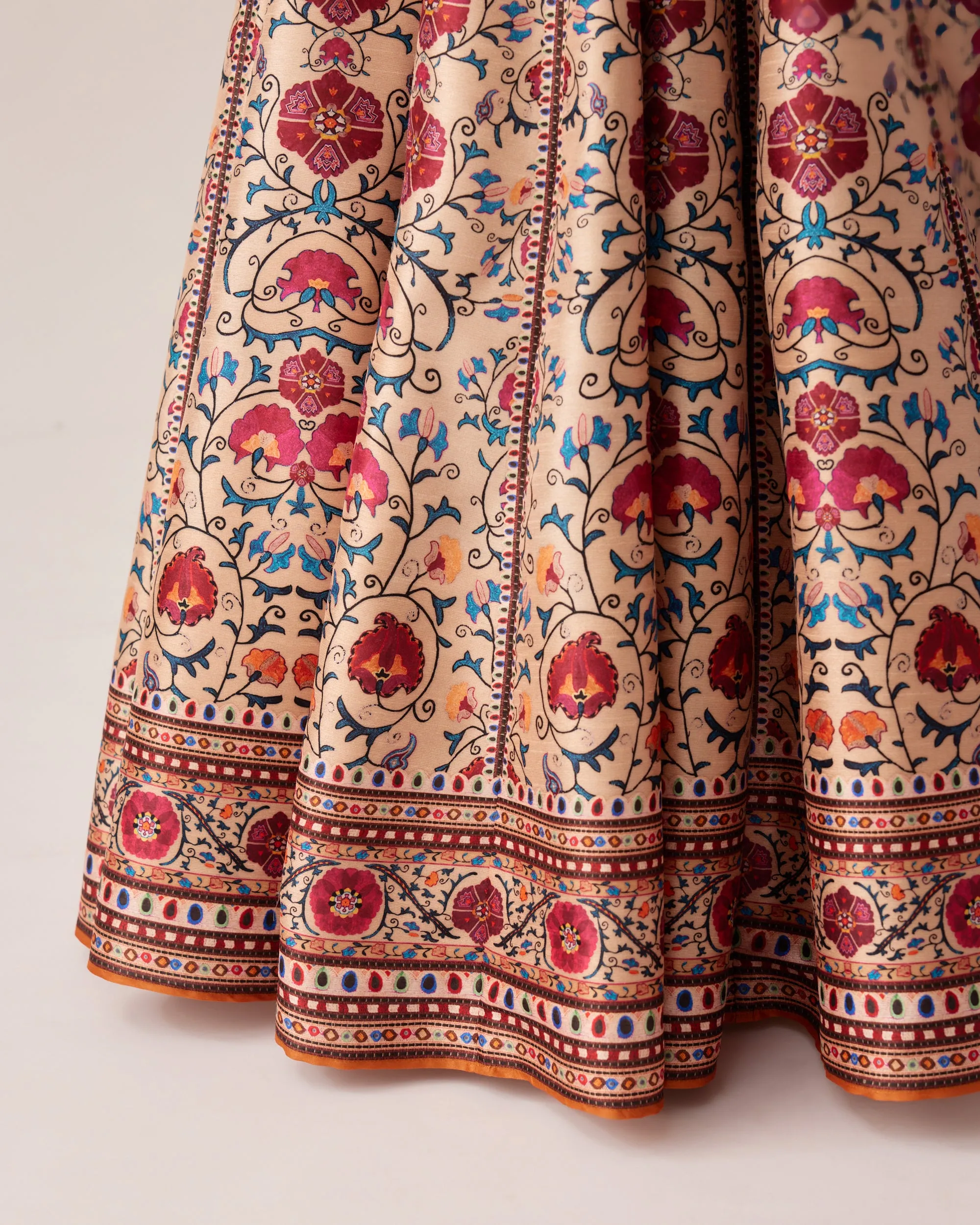 Bukhara Taupe Leela Top & Skirt Set