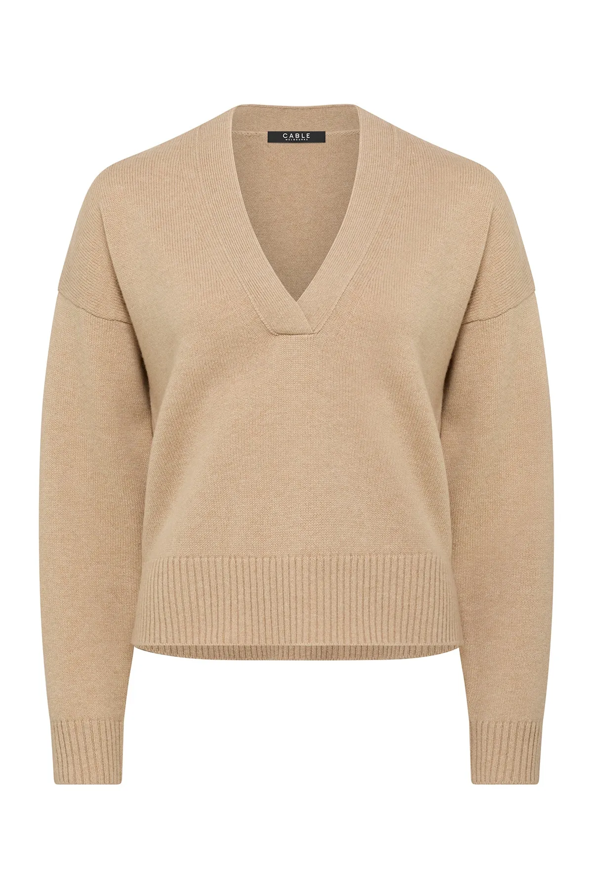 Cable - Cashwool V Jumper