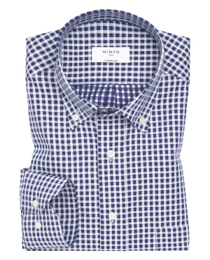 Camisa casual manga larga cuadros