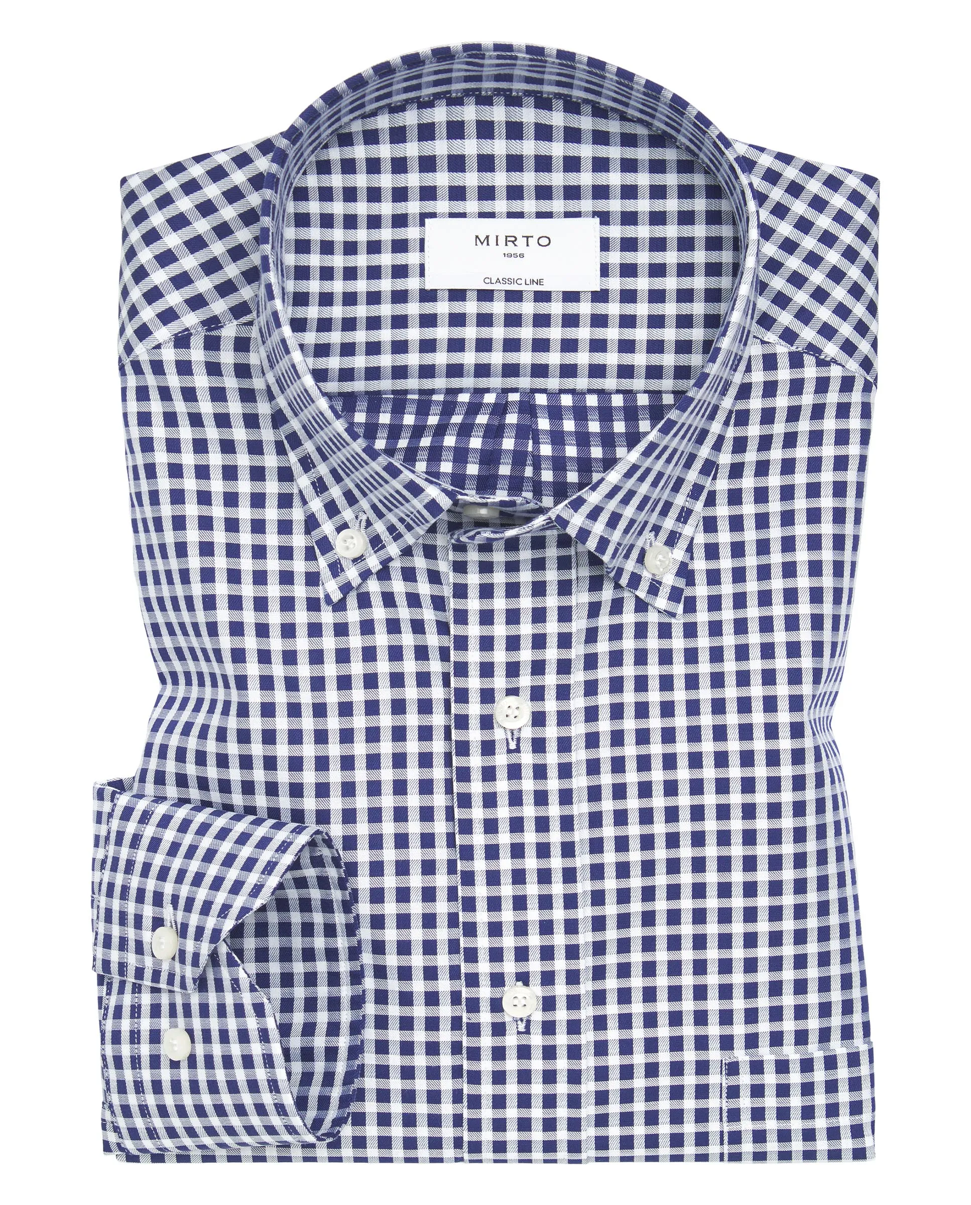 Camisa casual manga larga cuadros