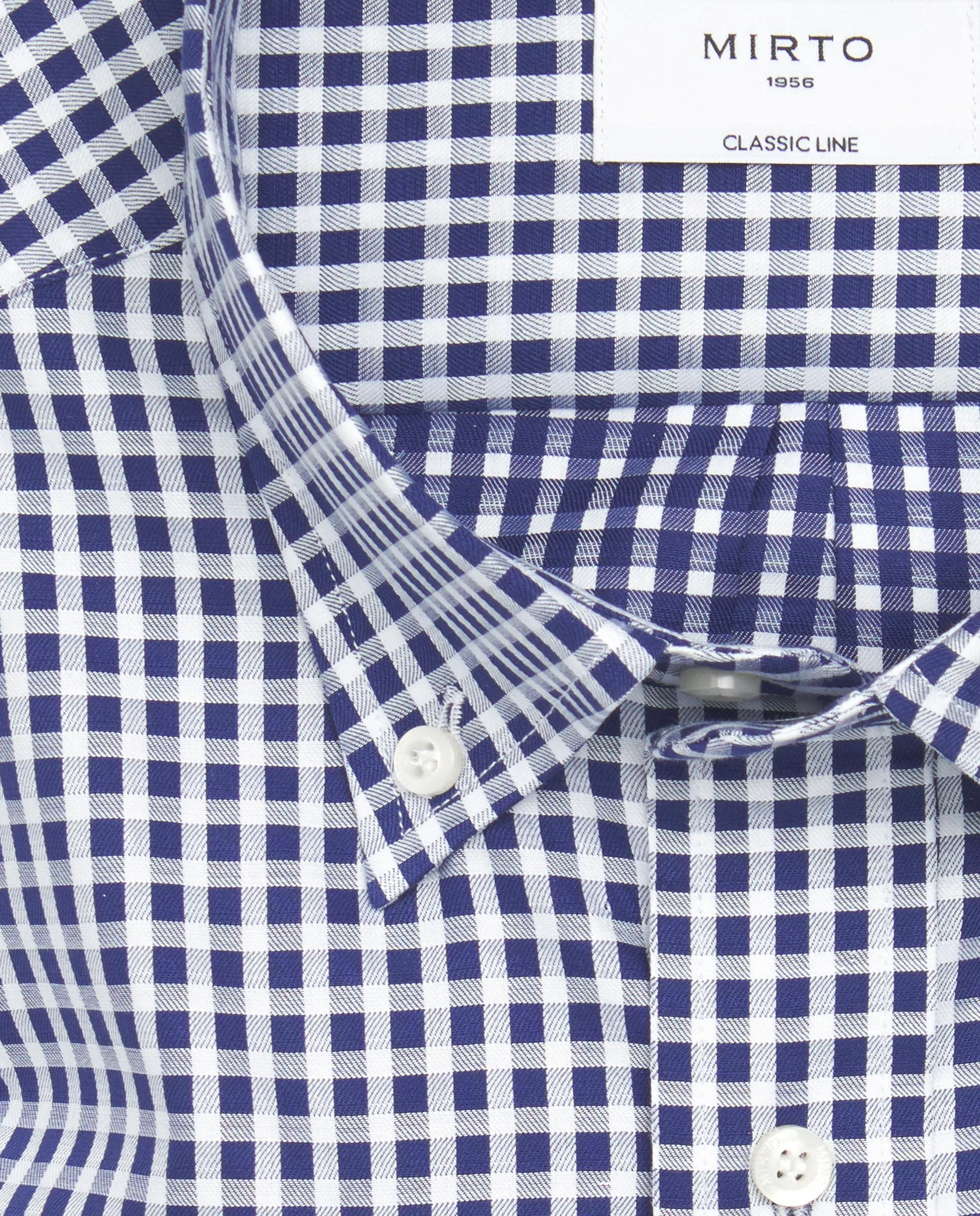 Camisa casual manga larga cuadros