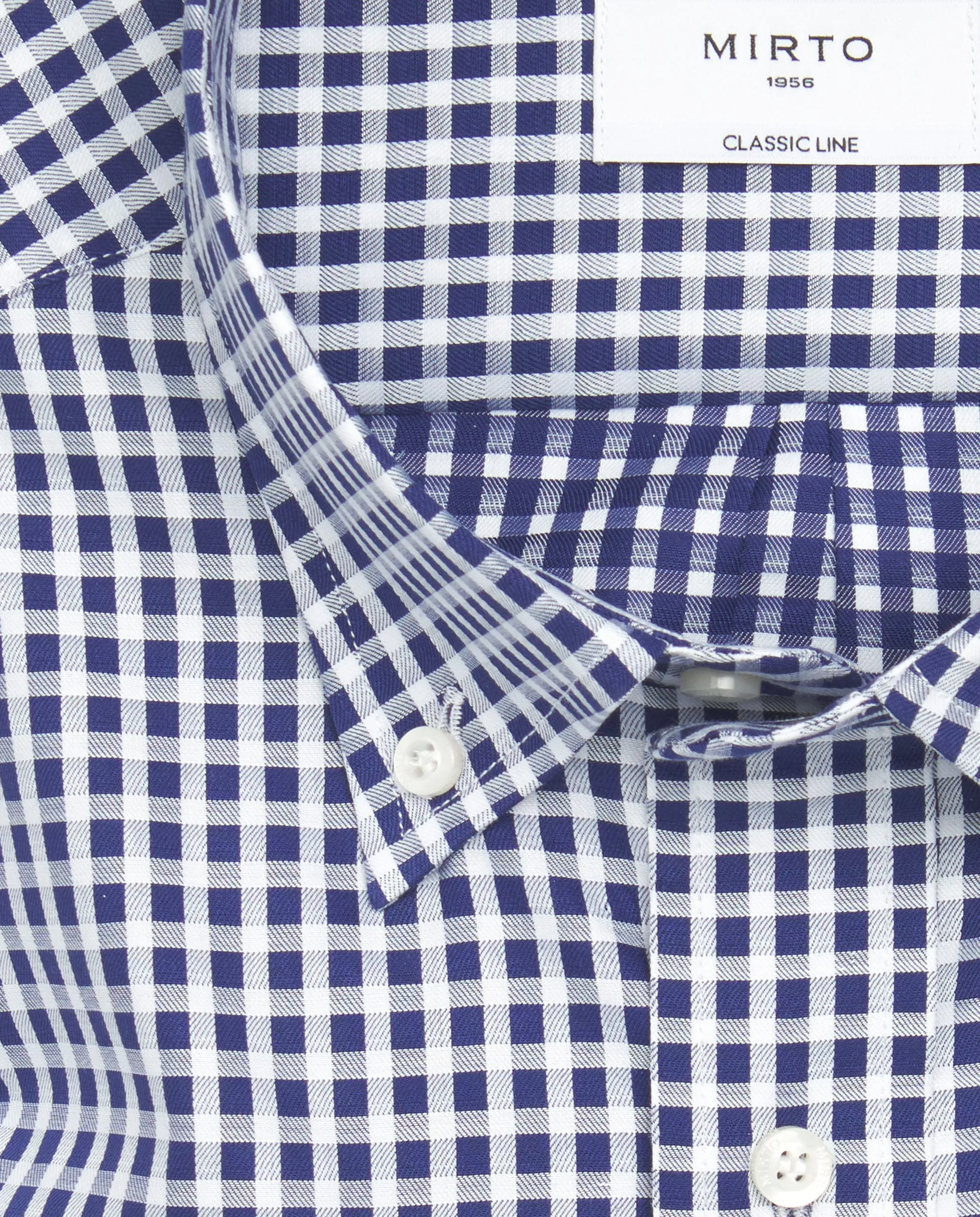 Camisa casual manga larga cuadros