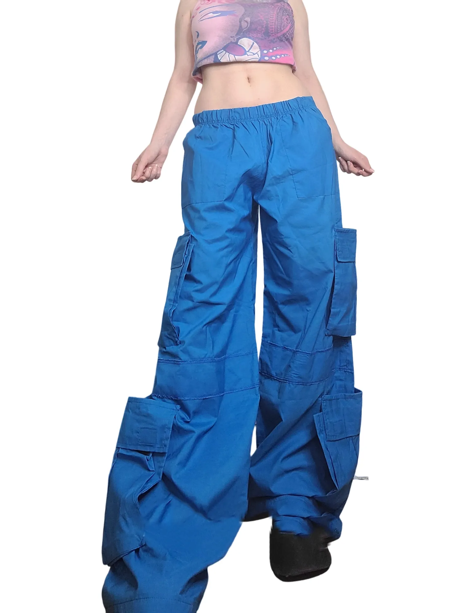 Cargo oversize gorpcore bleu