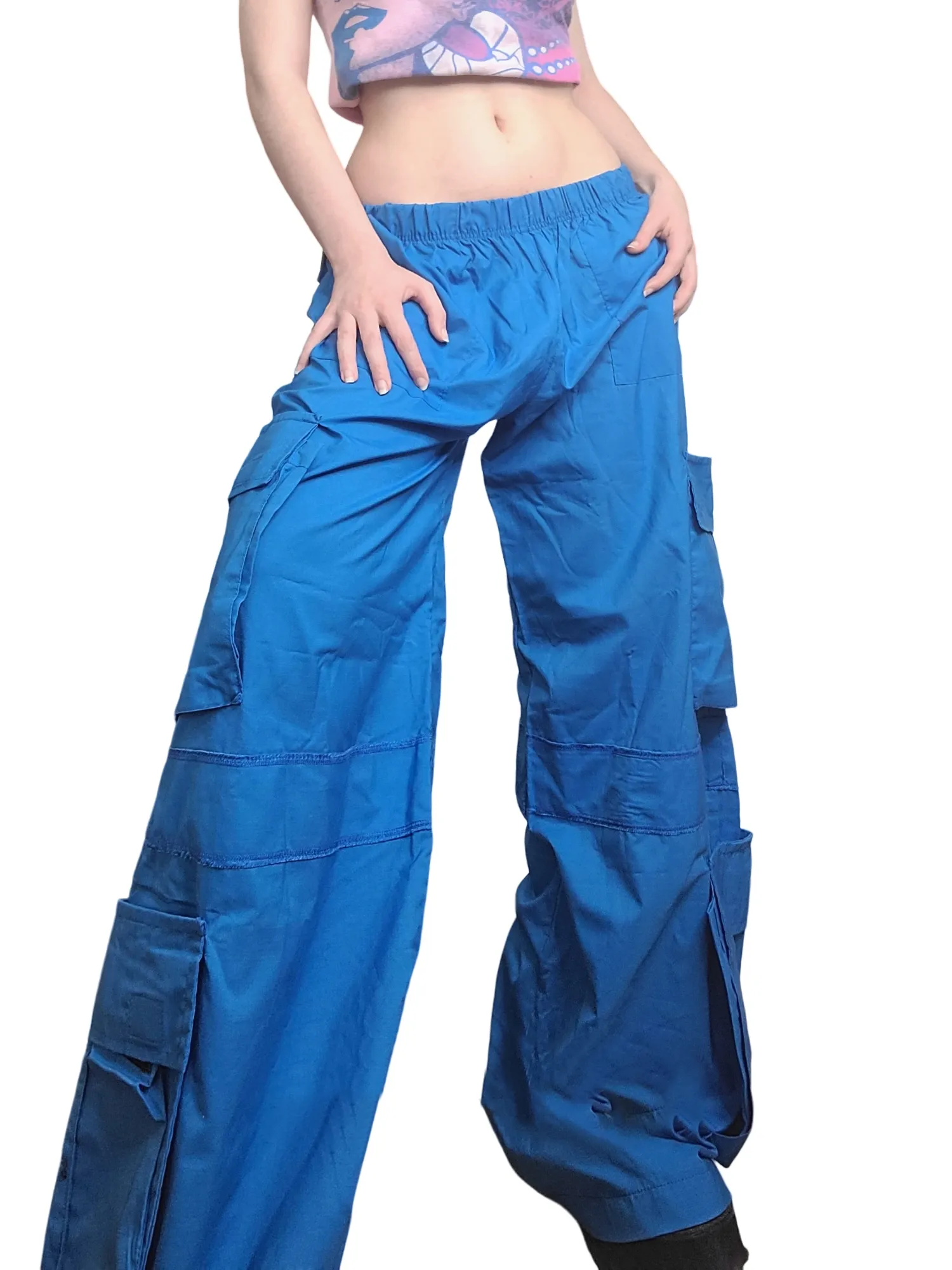 Cargo oversize gorpcore bleu