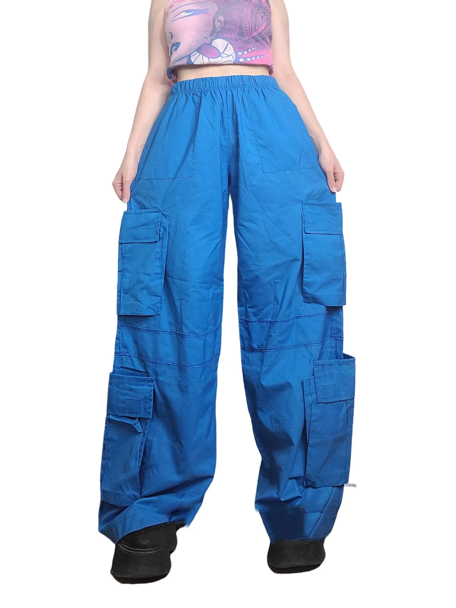 Cargo oversize gorpcore bleu