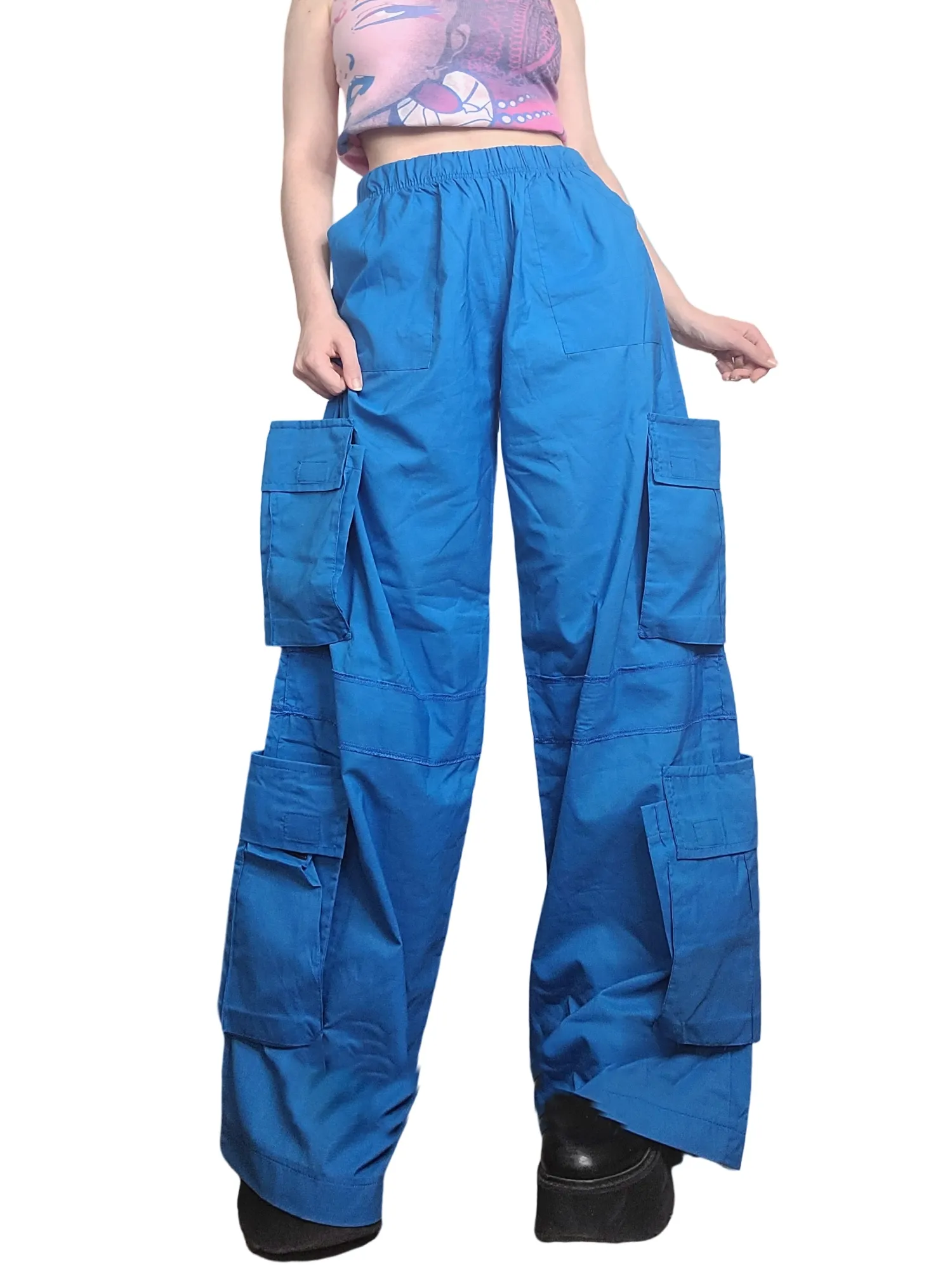 Cargo oversize gorpcore bleu