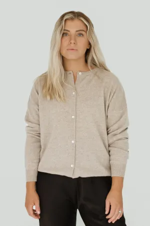 Cashmere Cardigan - Oatmeal