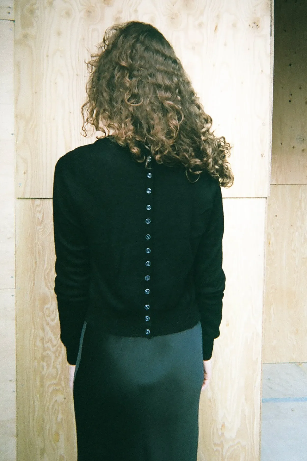 CASHMERE CARDIGAN　BLACK
