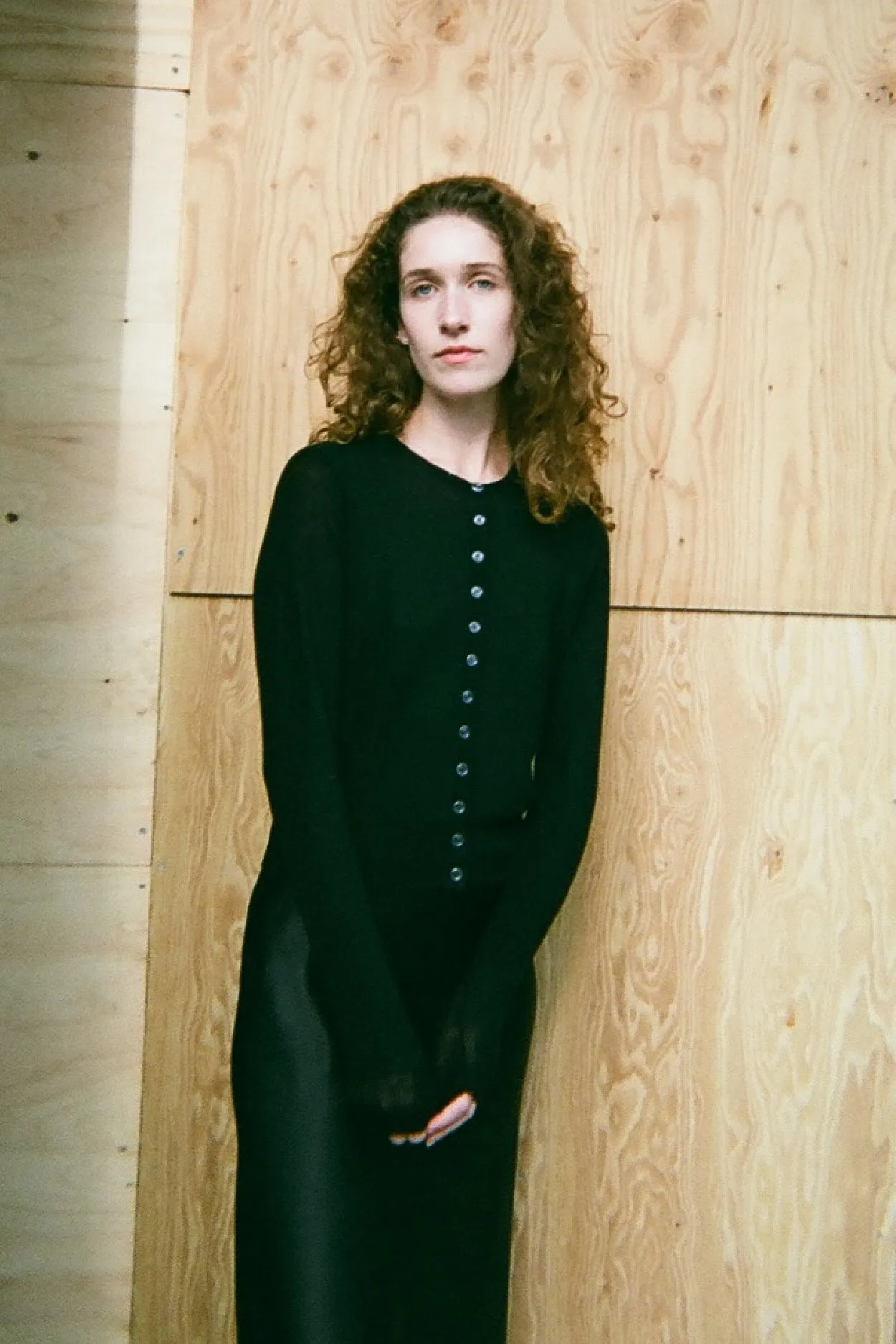 CASHMERE CARDIGAN　BLACK
