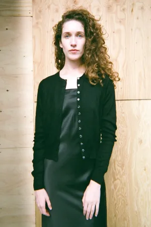 CASHMERE CARDIGAN　BLACK