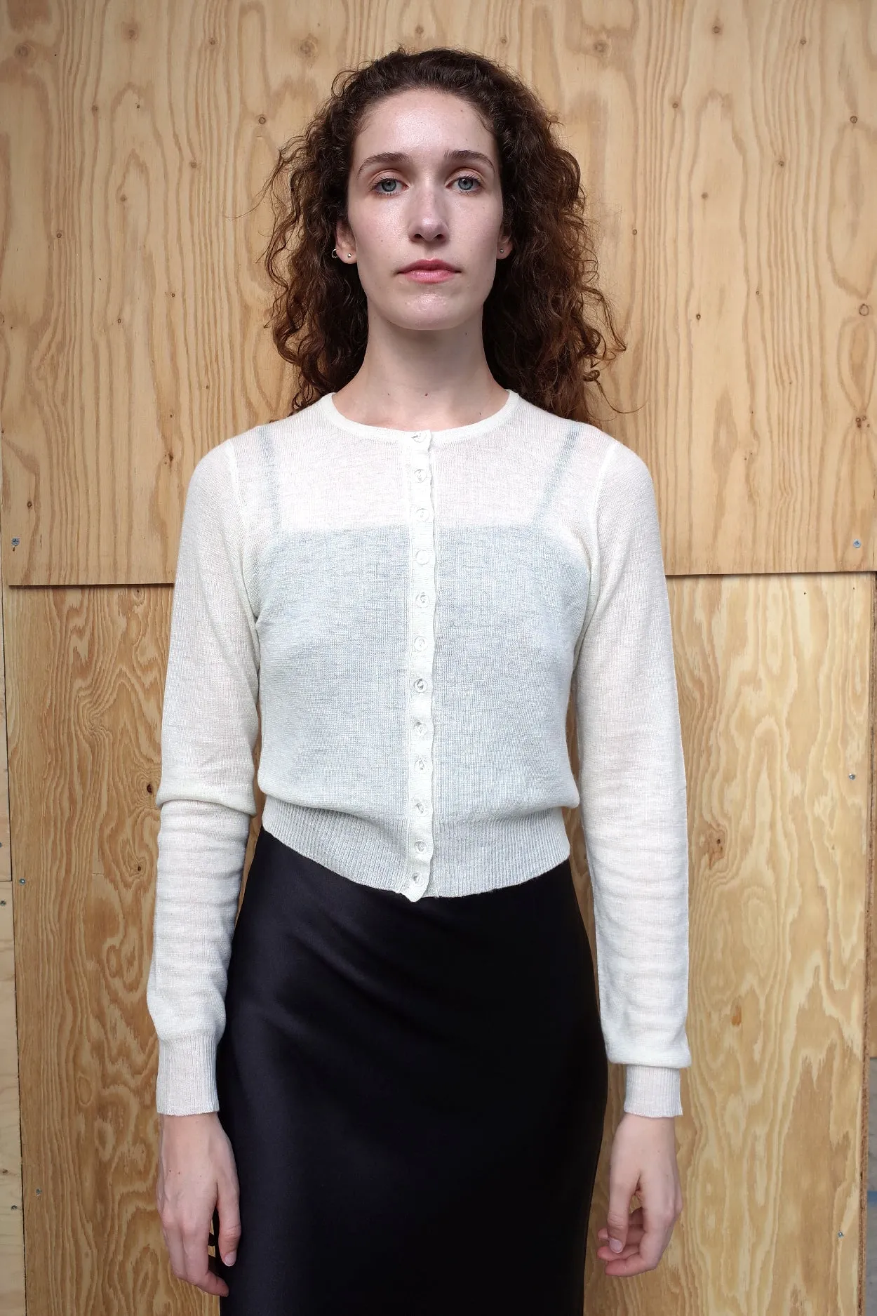 CASHMERE CARDIGAN　IVORY